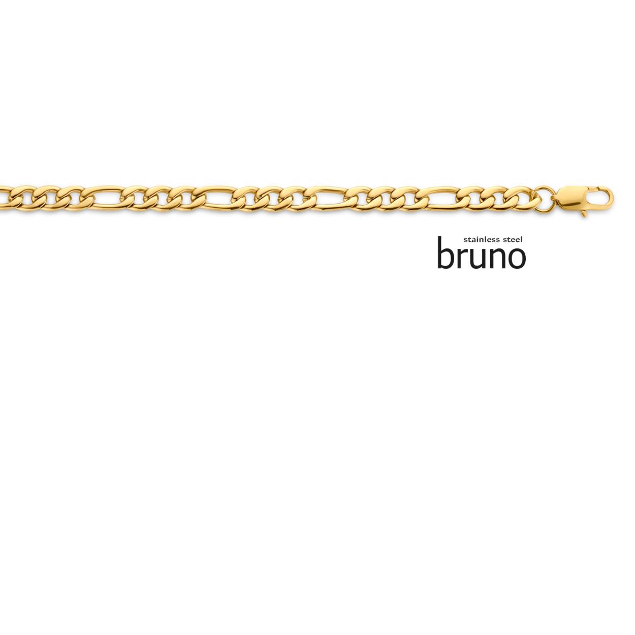 Armband staal plaqué 21cm
