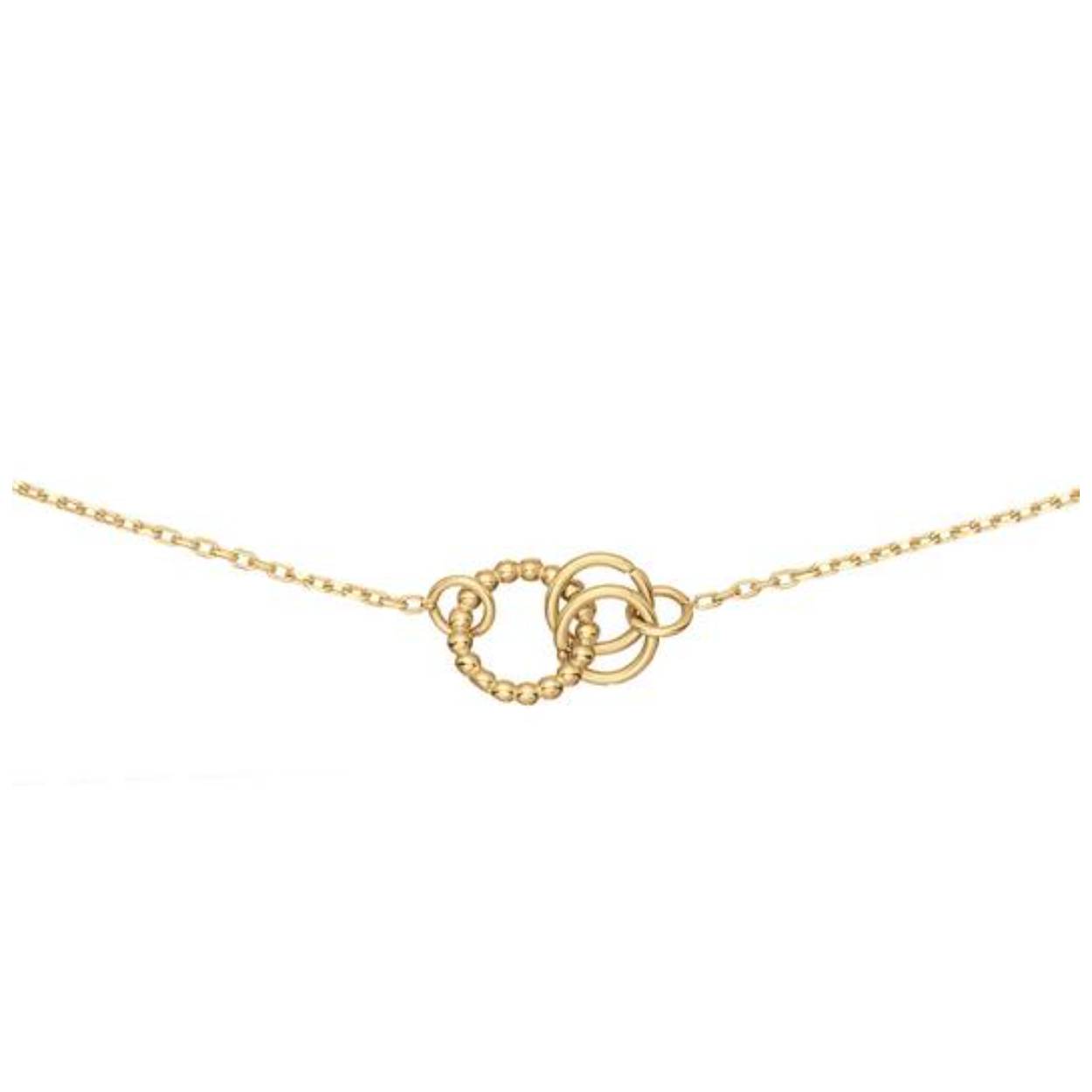 De Castello ketting is een echt musthave! Gemaakt van 14 karaat goud met een moderne toevoeging door de twee gedraaide cirkels. Combineer je hem met de bijpassende Castello Bracelet?

Venetian Diary Als je aan een betoverende stad denkt, waar je kunt verdwalen in smalle straatjes en waar gondels je meenemen langs de mooiste gebouwen en architectuur. Waar op iedere hoek iemand spontaan in een serenade kan uitbarsten. Aan welke stad denk je dan? Juist, het Italiaanse Venetië. Mysterieus, betoverend en romantisch. Een stad met elegante grachten, prachtige pleinen en kleurrijke mensen. Een stad waar ik mijn hart aan heb verloren. 

Het merk
Jackie is hét 14 karaat gouden on trend sieradenmerk. De collecties zijn geïnspireerd op de reizen die ik maak, van stedentrips tot exotische oorden. Elk gouden sieraad is helemaal van nu, handgemaakt door Europese goudsmeden en vervaardigd van overwegend gerecycled goud met echte edelstenen en zoetwaterparels. Elke collectie is dan ook met veel liefde en passie samengesteld. Mijn Jackie sieraden zijn de perfecte finishing touch voor iedere outfit!

Specificaties
- Ketting
- Materiaal: 14 Karaat - Geelgoud - 585
- Open cirkels
- Totale lengte: 45cm