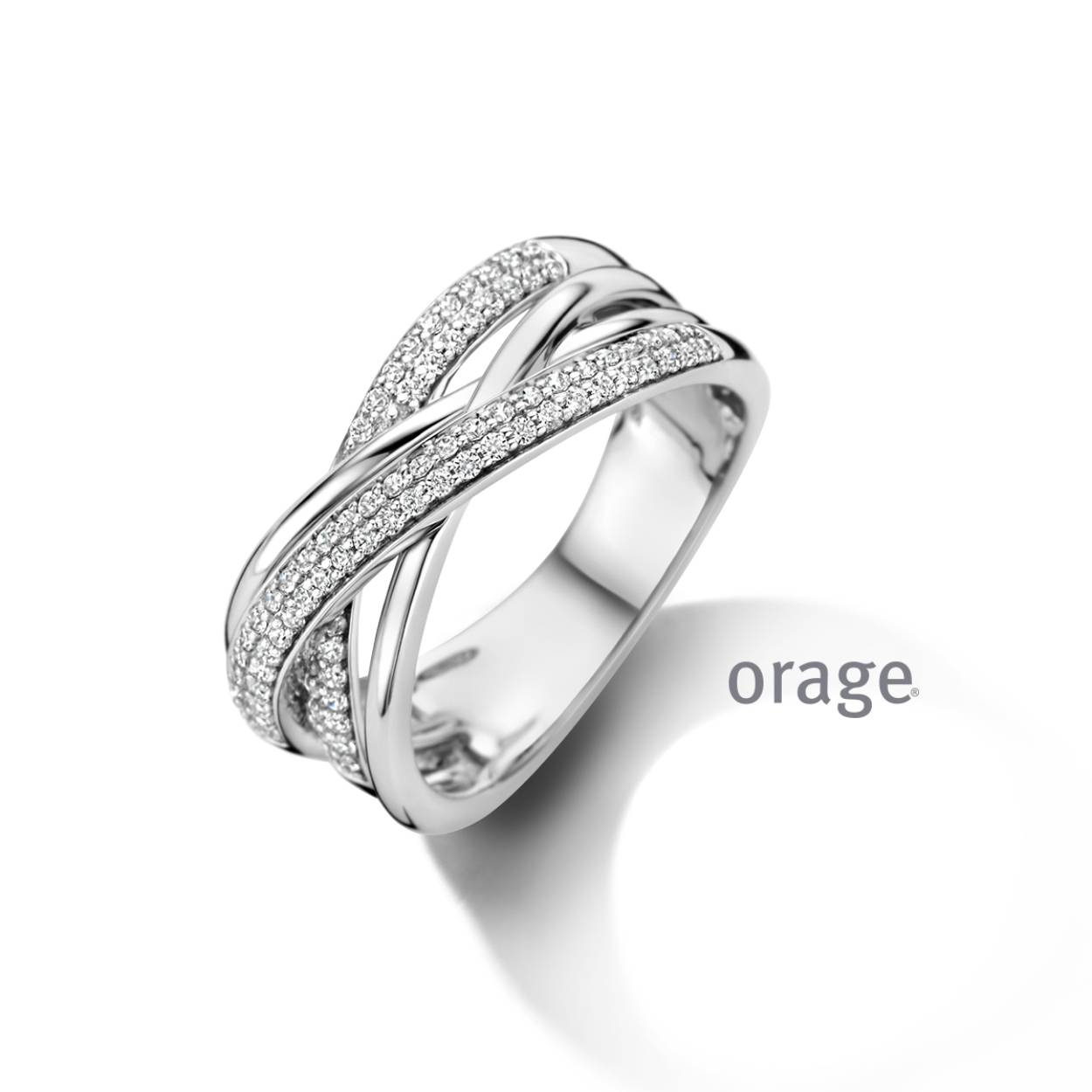 Orage ring zilver met zirconia