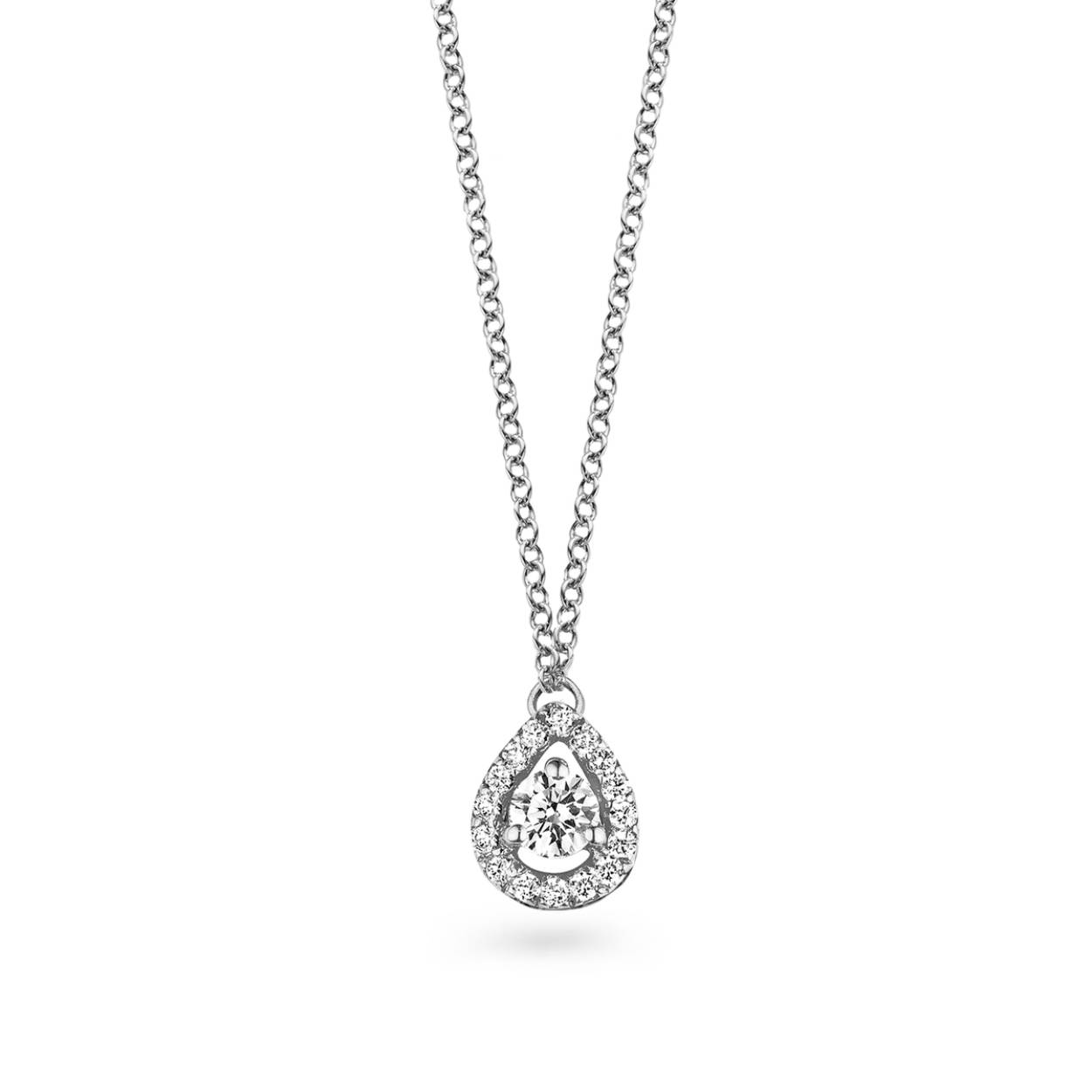 Witgouden ketting 18KT.