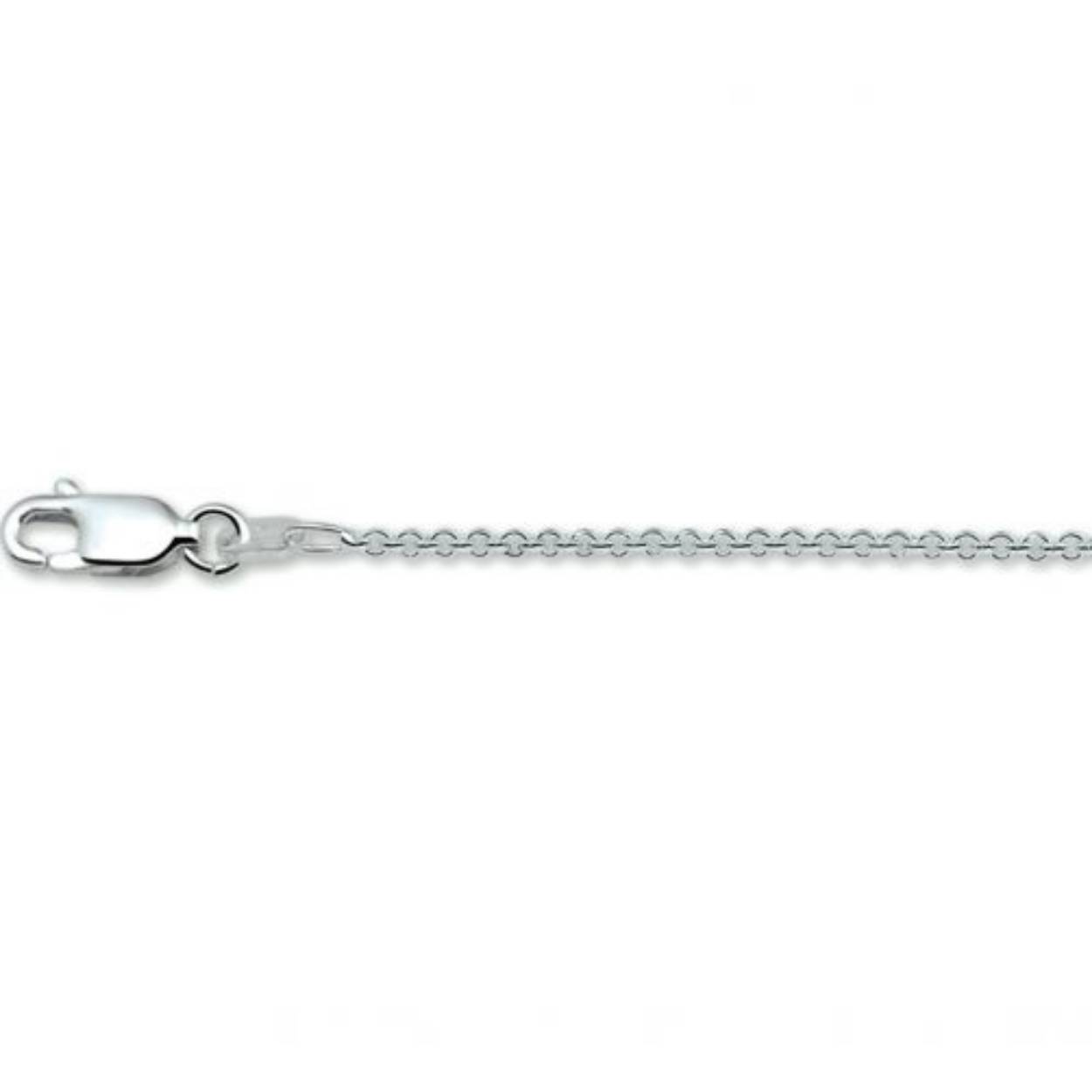 zilveren collier anker op 42 cm