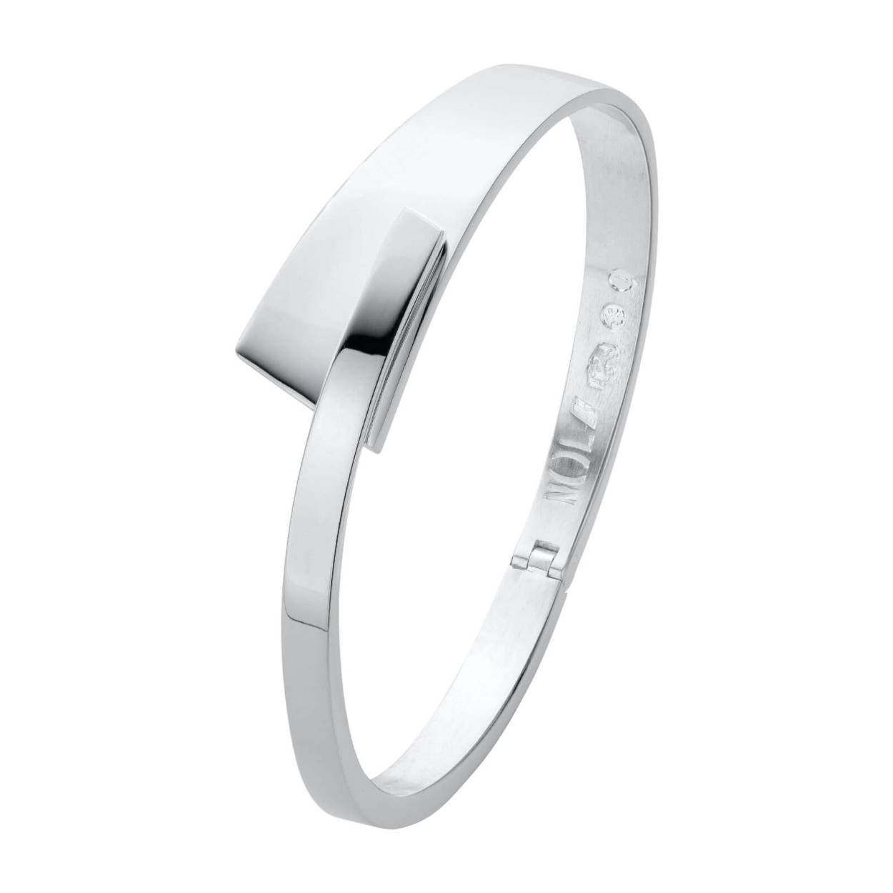 Prachtige Zilveren Bangle armband van het merk N(  )L, Een gegarandeerd handgesmeed Sieraad van Nederlandse bodem ontworpen door Jean Jacques Smeijsters. 

- Ook leverbaar met hamerslag / Zie foto 

uitsluitend gemaakt van gerecycled edelmetaal en voorzien van het Zilver en of Goud keurmerk. Zowel het sieraad als de verpakking dragen bij aan een duurzamere wereld.