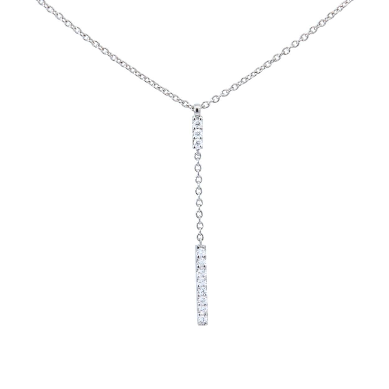 Ketting in 18kt witgoud met briljanten 0.06ct