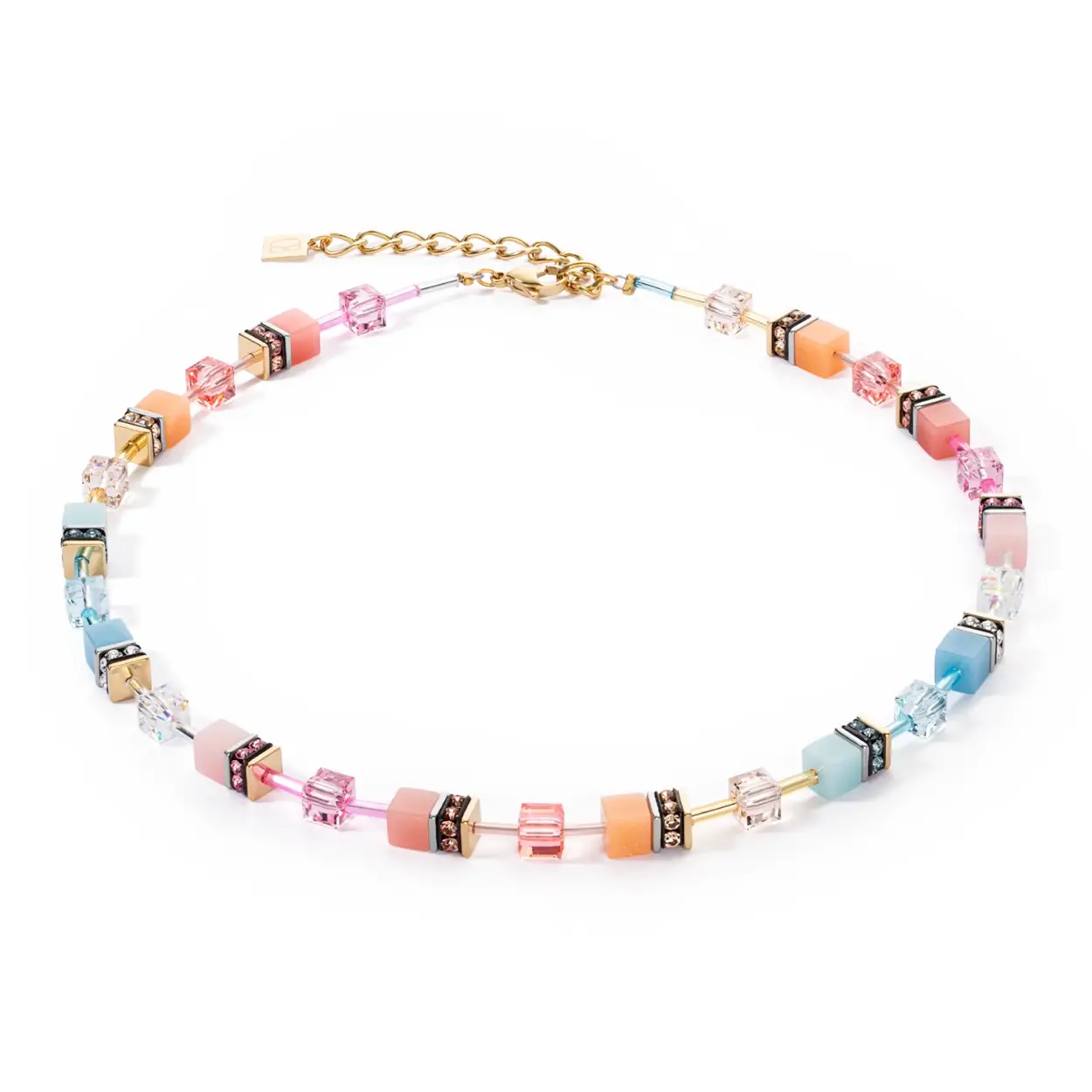 Coeur de Lion collier met polaris en swarovski kristallen. 
