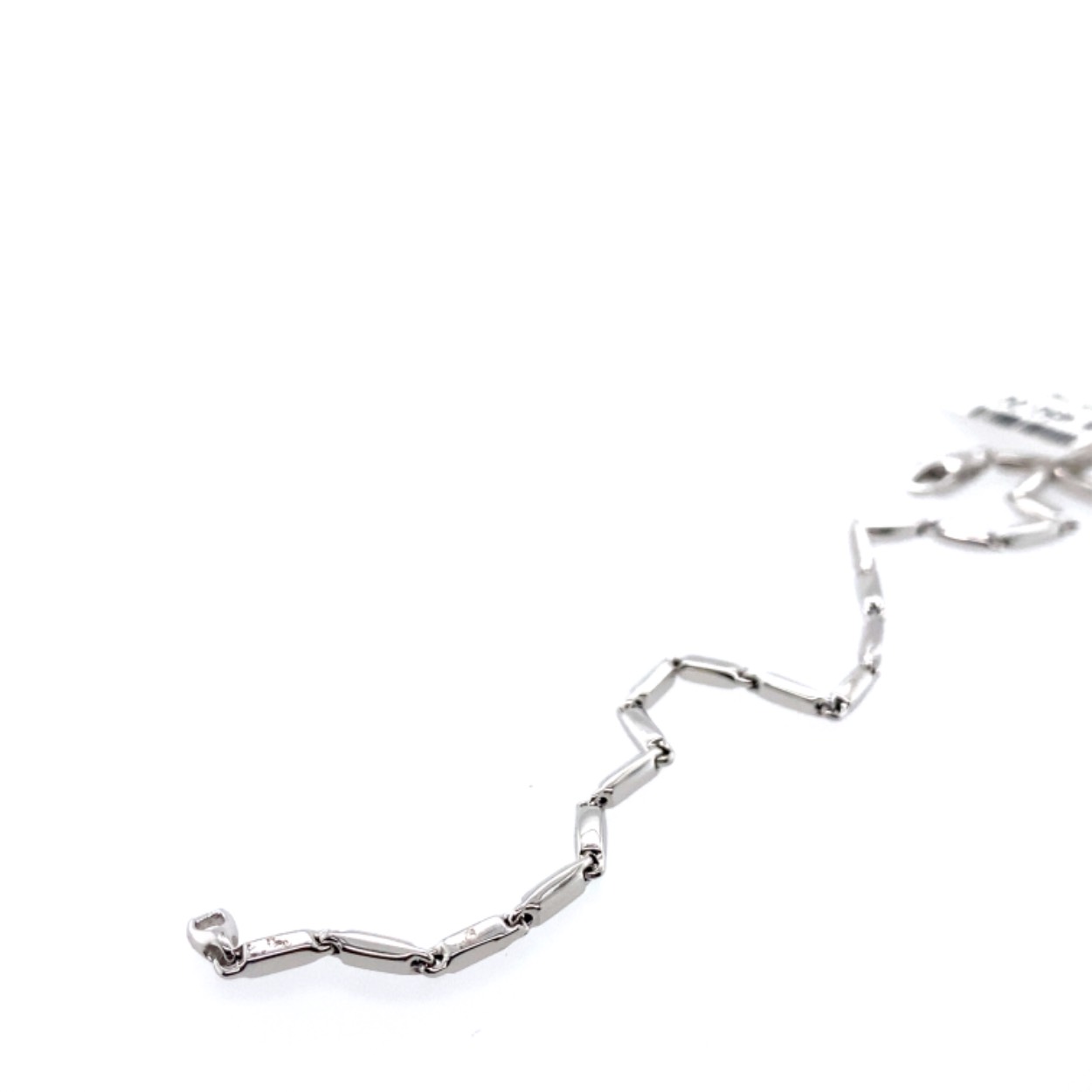Witgouden monzario armband 