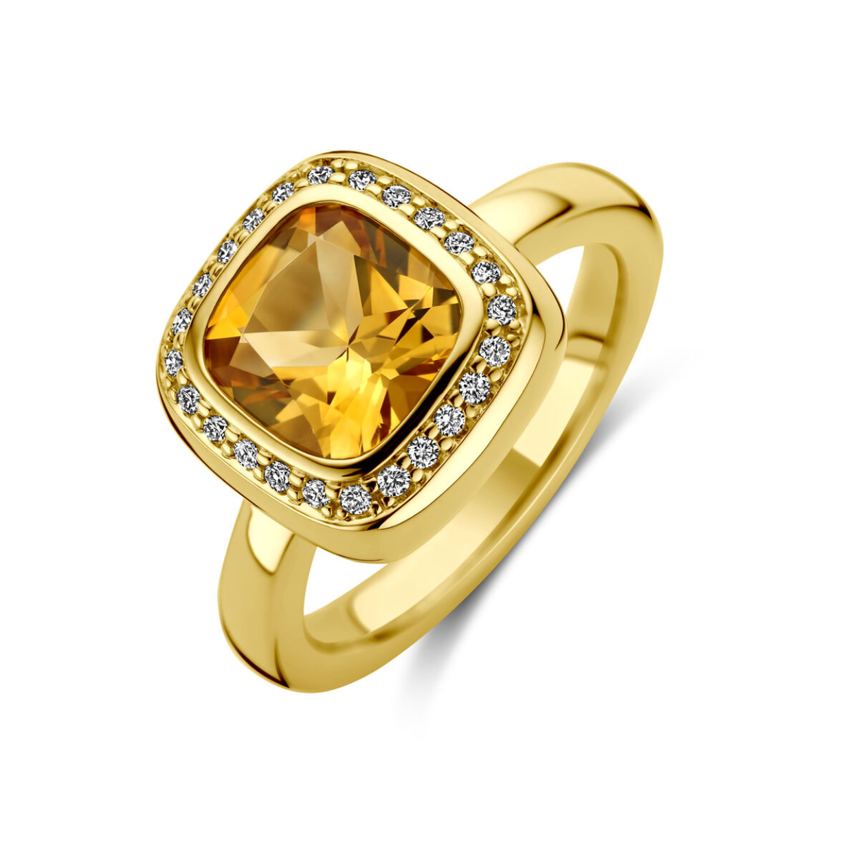 Ring 0.14ct H/SI citrien