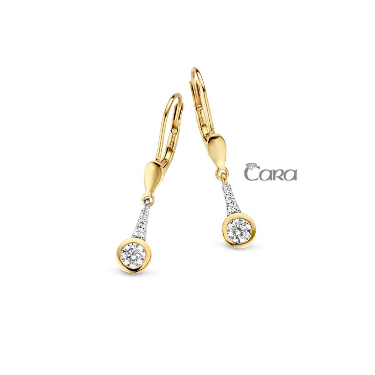 Cara oorslingers goud zirconia 