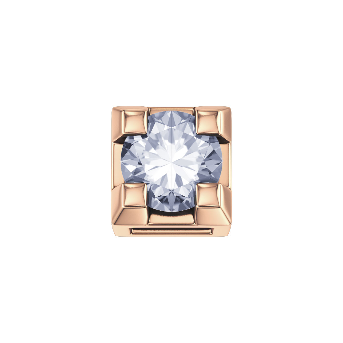 Rose gouden element 0.02CT diamant