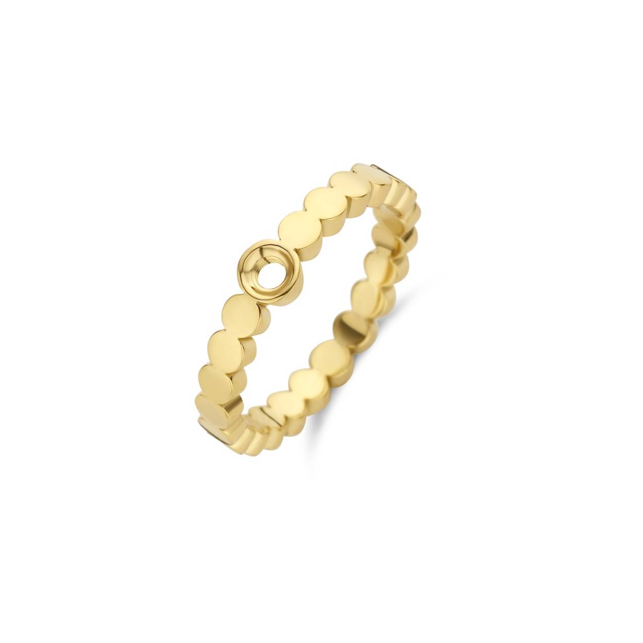 Melano edelstaal Ring Twisted Wave Gd mt 54 TR21GD03054