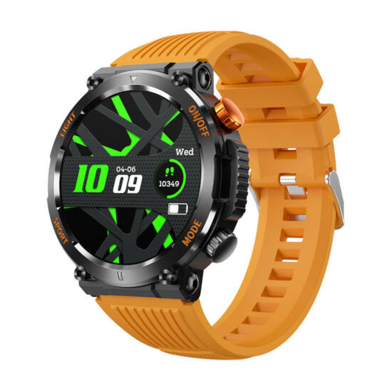 SMARTY SW077D Smartwatch Alloy Siliconen 48mm
Dit Smarty Smartwatch horloge met nr: SW077A is een stap in de toekomst. De zwarte kast is gemaakt van metaal met een gehard glas. Aan de kast zit een oranje siliconen band met een gespsluiting. Het ronde horloge heeft een afmeting van 48mm en is spatwaterdicht. In de rand van de kast vallen de rode letters op, evenals de rode drukknop. Deze smartwatch is sportief, stijlvol, maar zeker gebruiksvriendelijk. Om door apps, berichten en tekst te bladeren hoeft je alleen maar op het glas te tikken of de knop te gebruiken. 

Merk:
SMARTY2.0
Smartwatches verbinden je met de wereld. 
SMARTY2.0 biedt een brede keuze aan vormen en functionaliteiten. Een ronde of rechthoekige smartwatch? Eentje voor de smalle pols? Een ladies watch of een kids watch?  SMARTY2.0 heeft het allemaal.
De keuze qua functionaliteiten is onuitputtelijk: bluetooth bellen, stappenteller, hartslag- en bloeddrukmeter,  meerdere verschillende sporttrackers, menstruatie en ovulatie herinneringen, ingebouwde GPS, vind mijn smartphone en heel veel meer. Maak je eigen keuze.
Iedere SMARTY werkt zowel met iOS als met Android en is moeiteloos via een QR-code te koppelen met iedere mobiele telefoon. Misschien wel dé makkelijkste smartwatch voor iedereen.
SMARTY2.0 staat voor hoge kwaliteit in een betaalbaar prijssegment: € 79 - € 199.

Highlights:
- Geschikt voor Android en iOS  
- De Smartwatch heeft Bluetooth call 
- Hoge batterij efficientie
- 24 uur hartritme meting
- Bevat smart music 
- Door de verschillende meters en tellers is het mogelijk om onder andere de hartslag, stappen, snelheid, slaap, luchtdruk, stress, hoogte- en diepte te meten
- D.m.v. de ingebouwde GPS, is het mogelijk om offline te navigeren en achteraf je route terug te kijken (zonder dat de telefoon in de buurt is)
- Stof,- Waterdichtheid: IP68