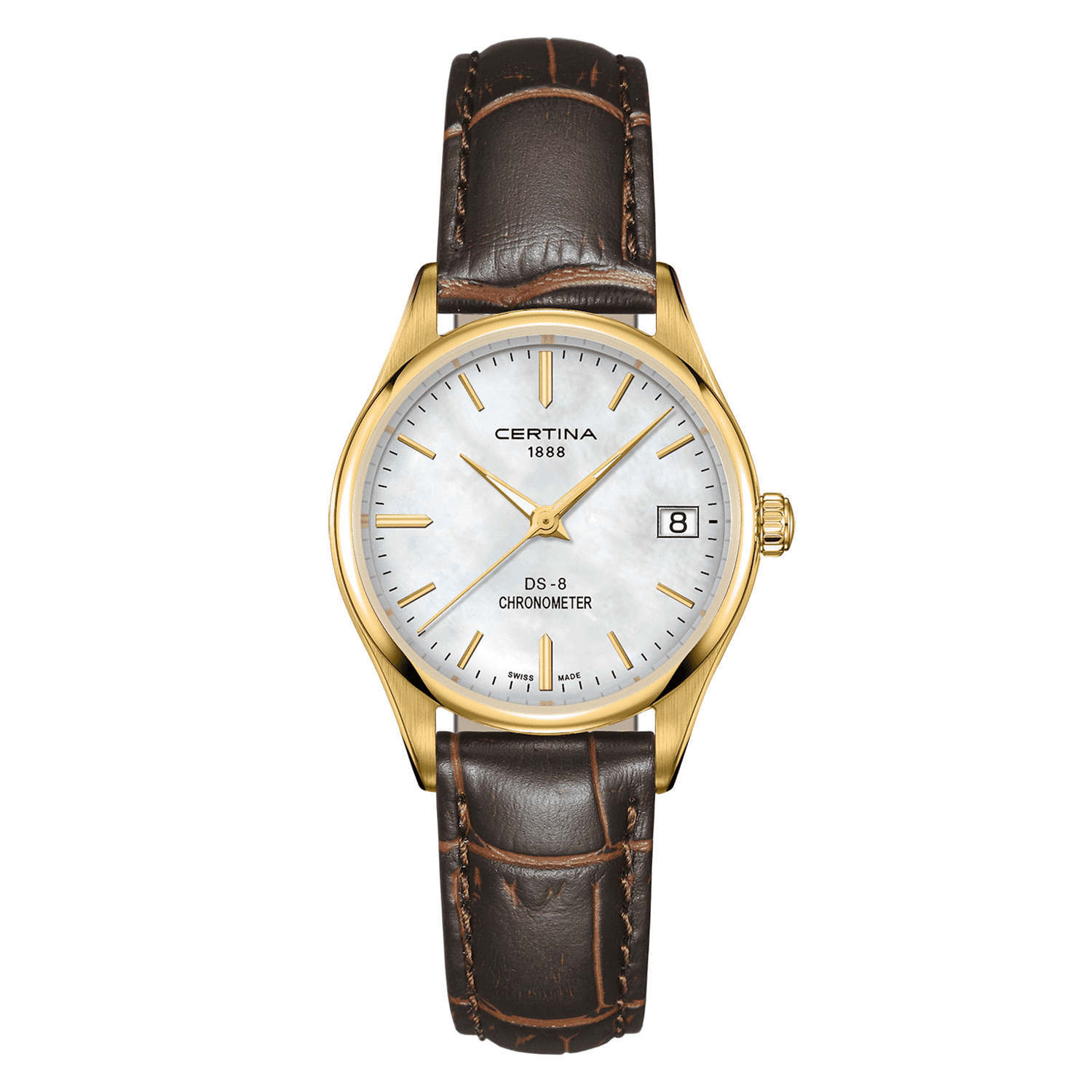 Dit is een prachtig dames horloge. Het is een sportief maar ook een elegant horloge. De kast is staal verguld. Verder is het horloge voorzien van een prachtige parelmoer wijzerplaat. Door de COSC-gecertificeerde chronometer loopt het horloge precies op tijd.