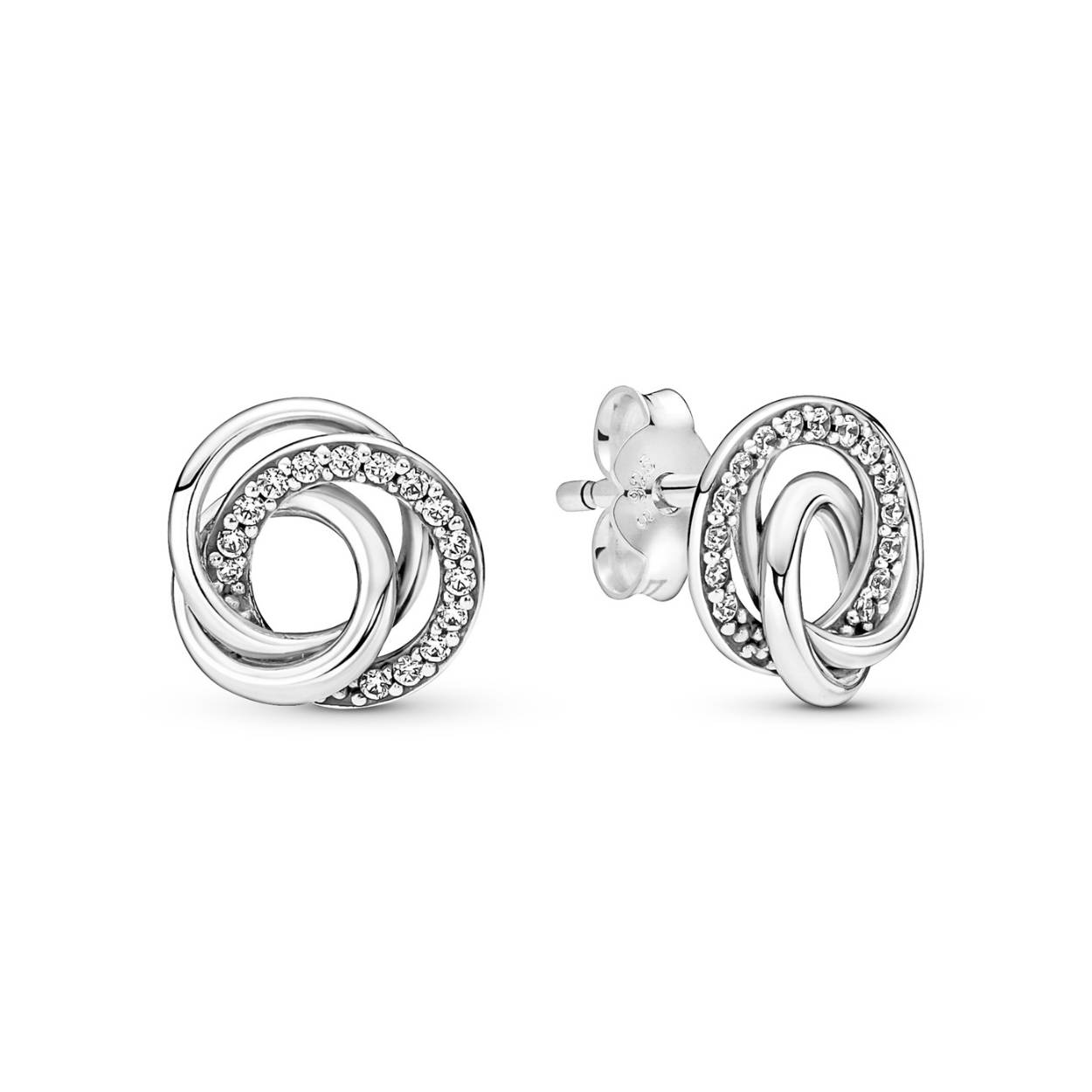 Pandora - Zilveren oorstekers bezet met zirconia's Encircled studs - 291076C01