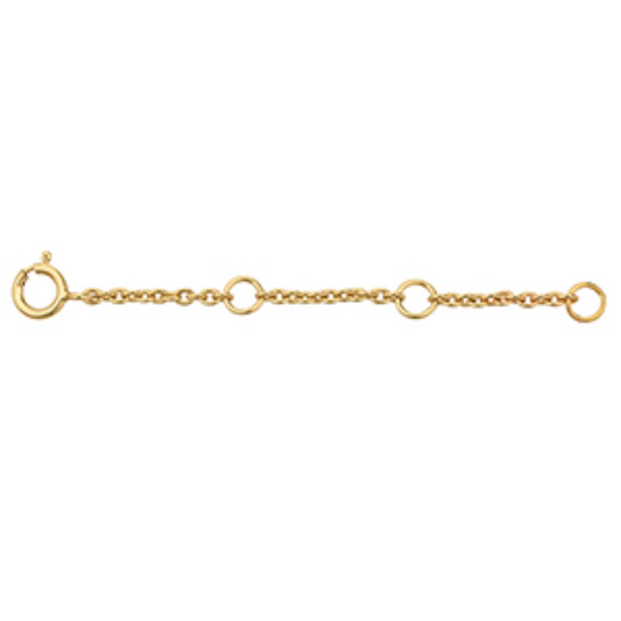 11-111-GP - Goud verguld
Zodat je je armband of ketting kan verlengen. (lengte 5 cm)