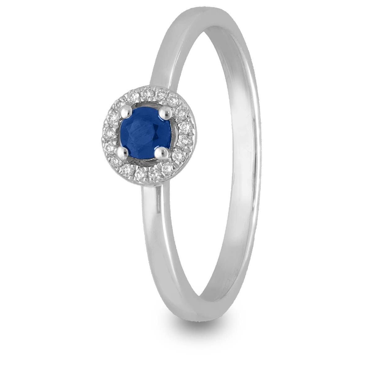 WG Ring 17-0.05 Hsi/1-1.00crt saffier/17