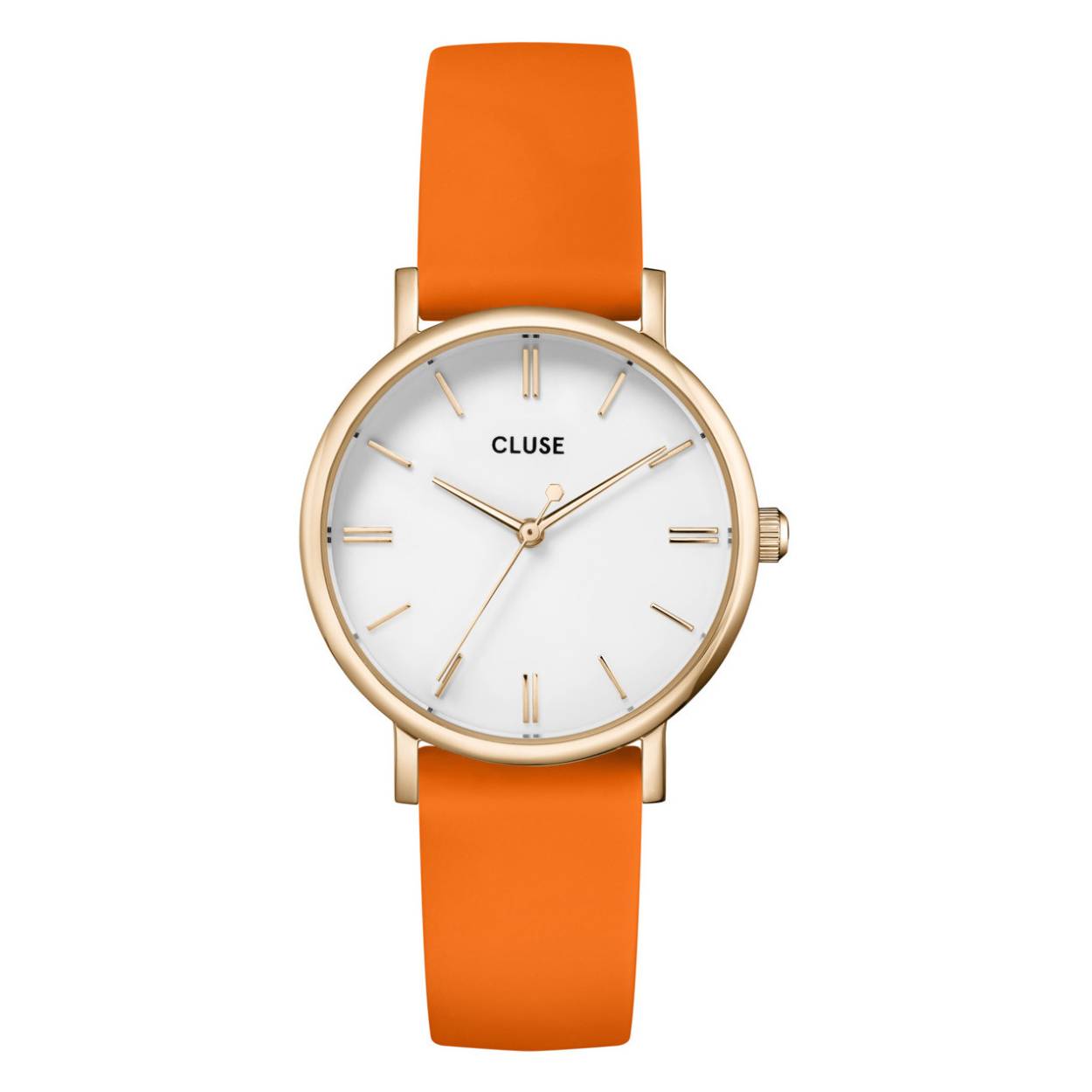 Solar heren horloge met leren band