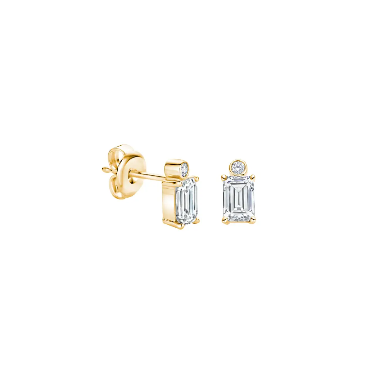 FJF zilveren oorstekers gold plated