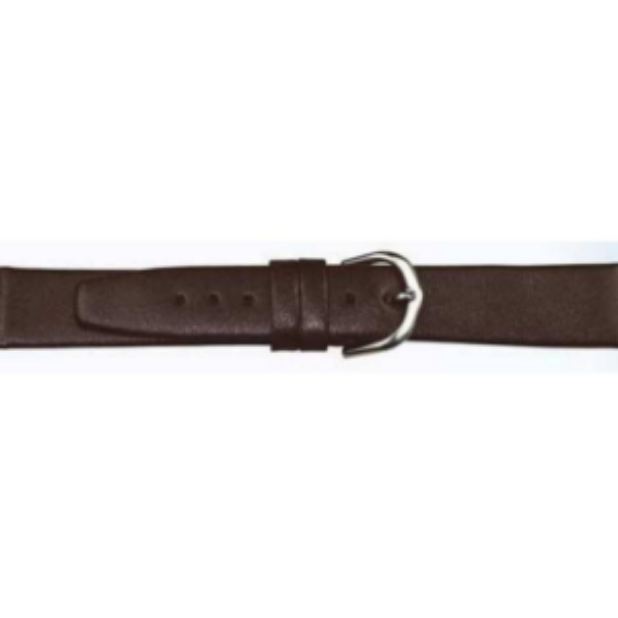 Horlogeband leder 510 donker bruin glad 18mm 