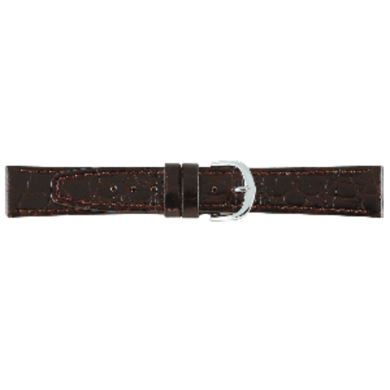 horlogeband 20mm donkerbruin