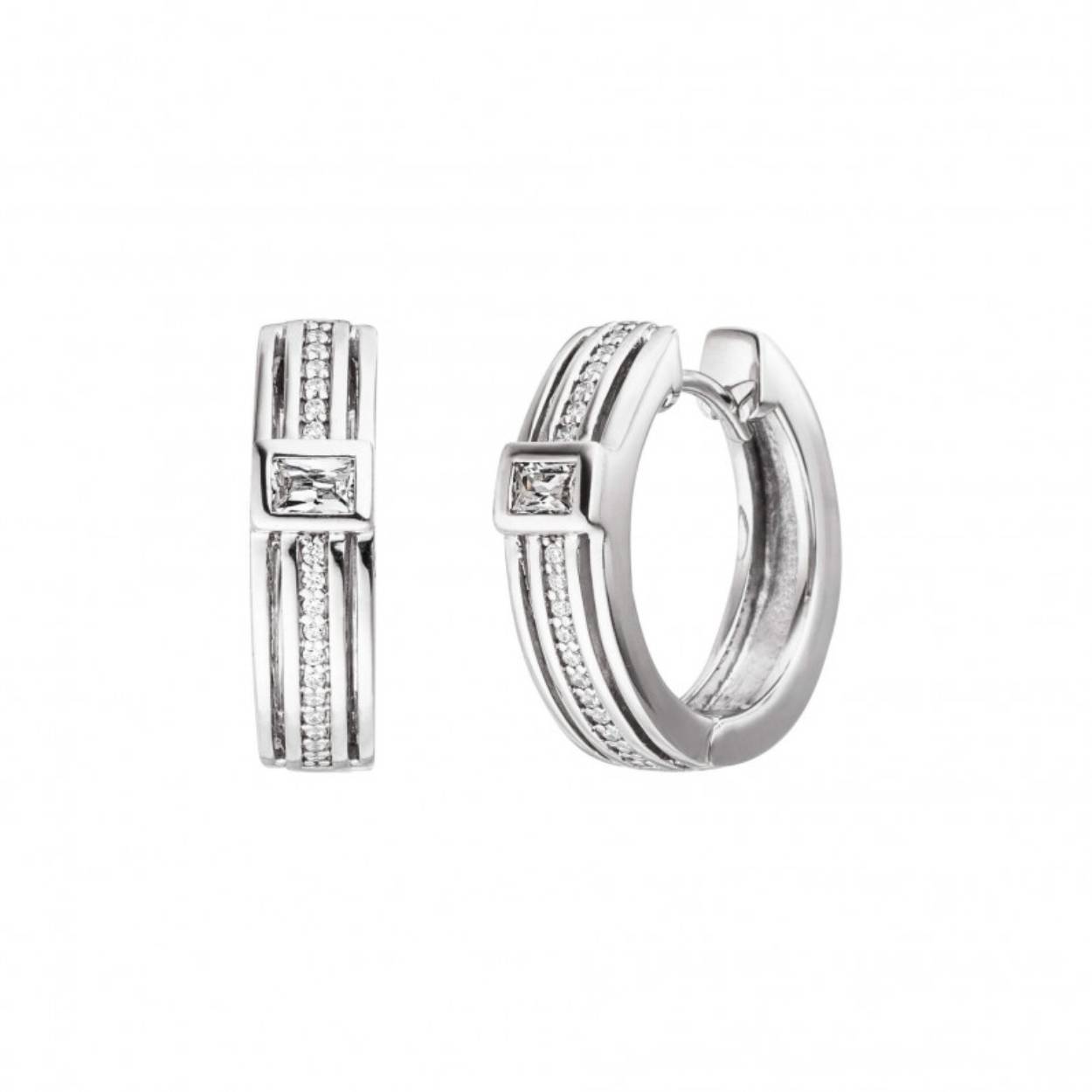 Deze prachtige oorsieraden van Viventy zijn bezet met zirkonia. 