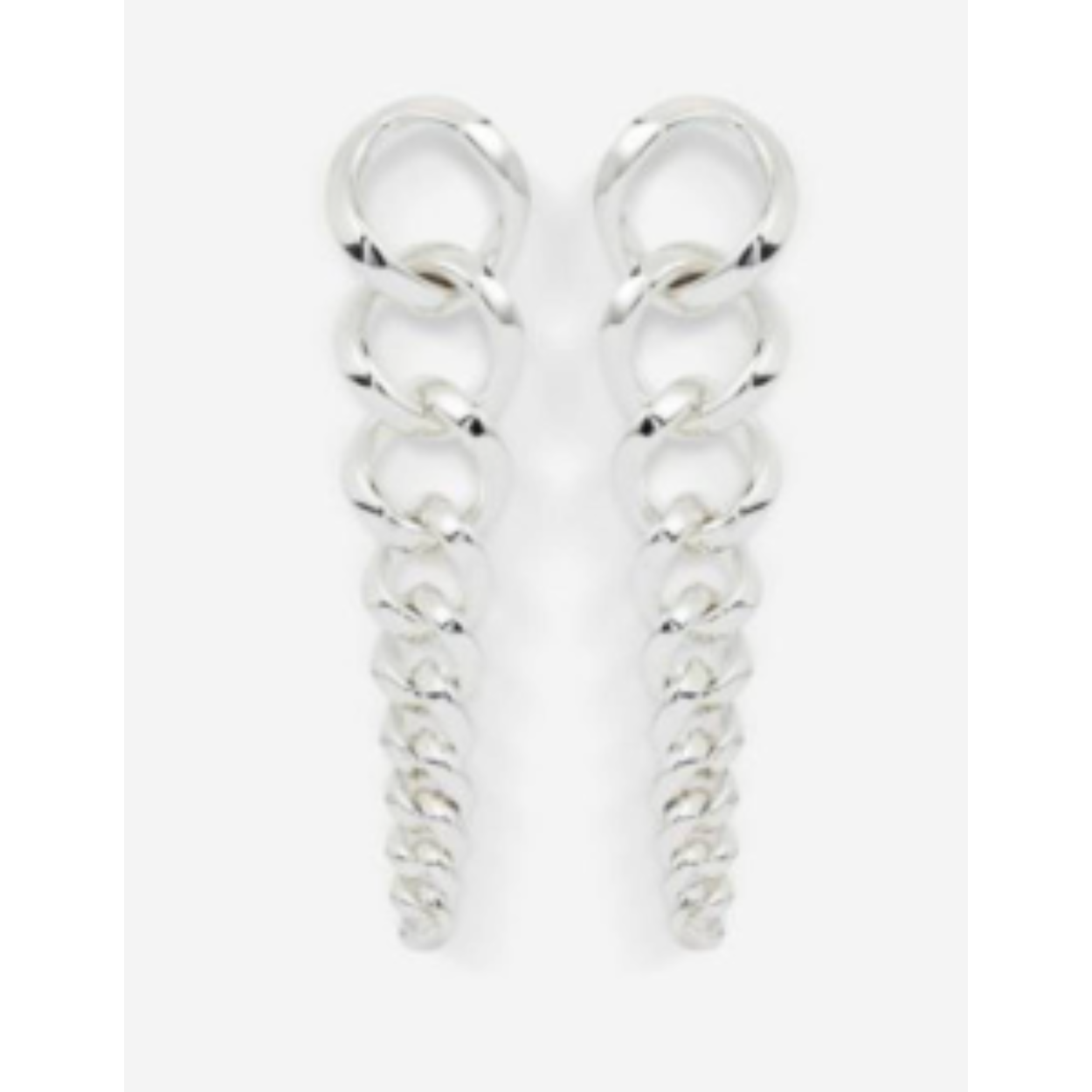 Oorbellen Chain Gradient Zilver Set