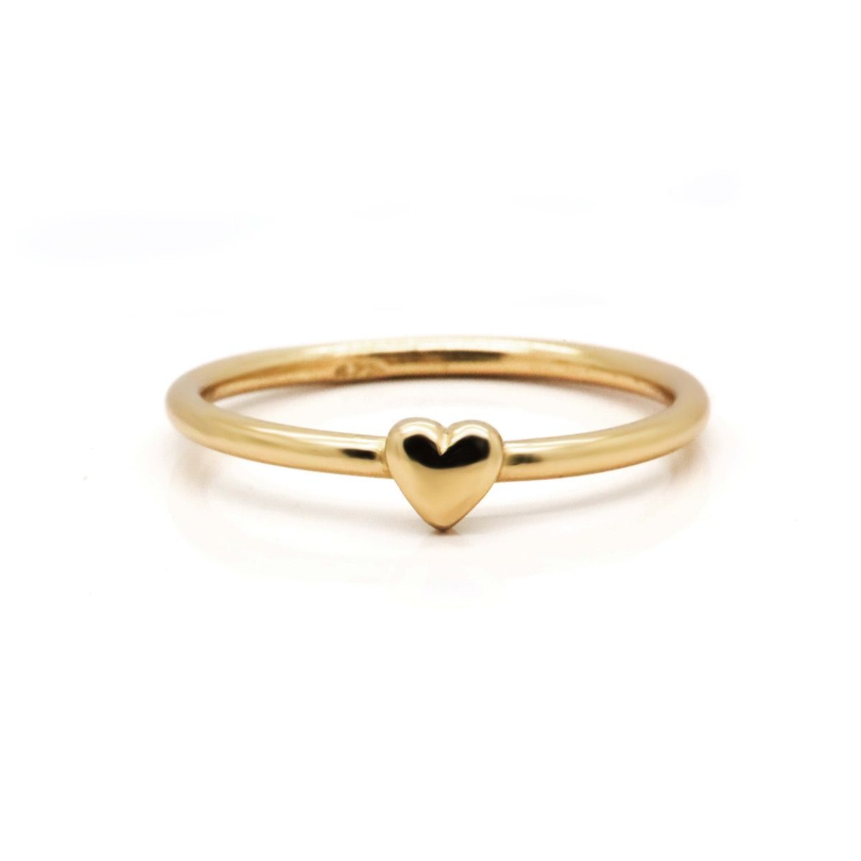 R033GP Karma ring hart | zilver verguld | maat 52