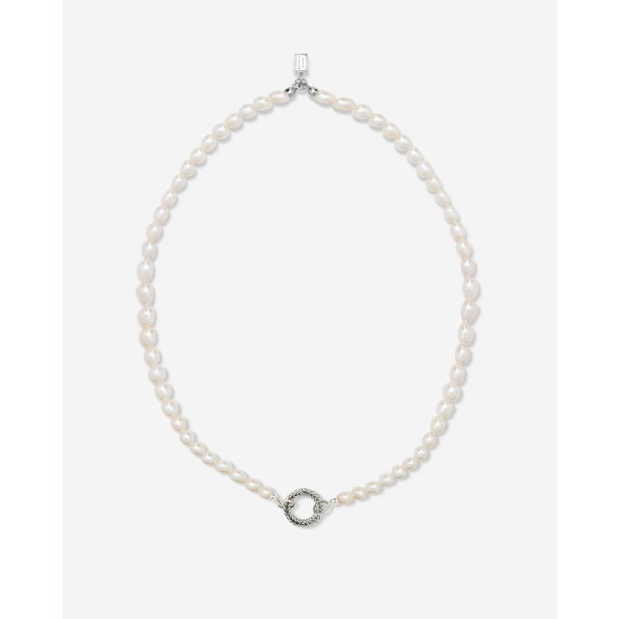 Barbara XS Parel Ketting Zilver 032-45 cm