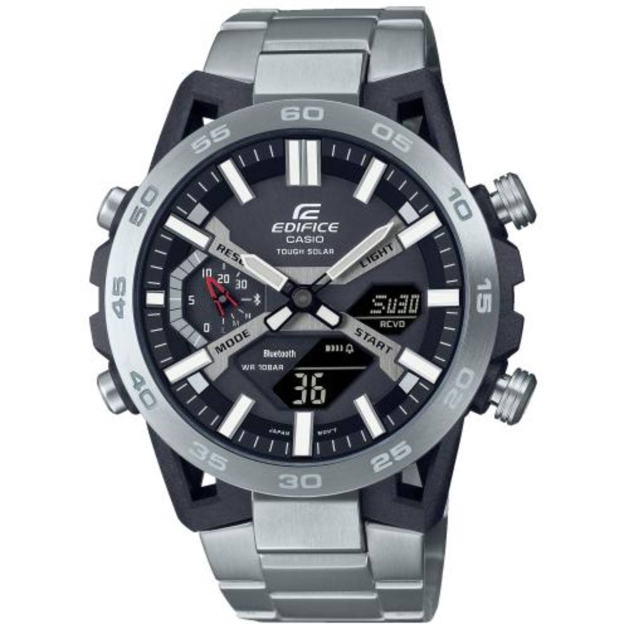 Casio Edifice Bluetooth ECB-2000D-1AEF Bluetooth horloge

Bluetooth analoog-digitaal solar horloge