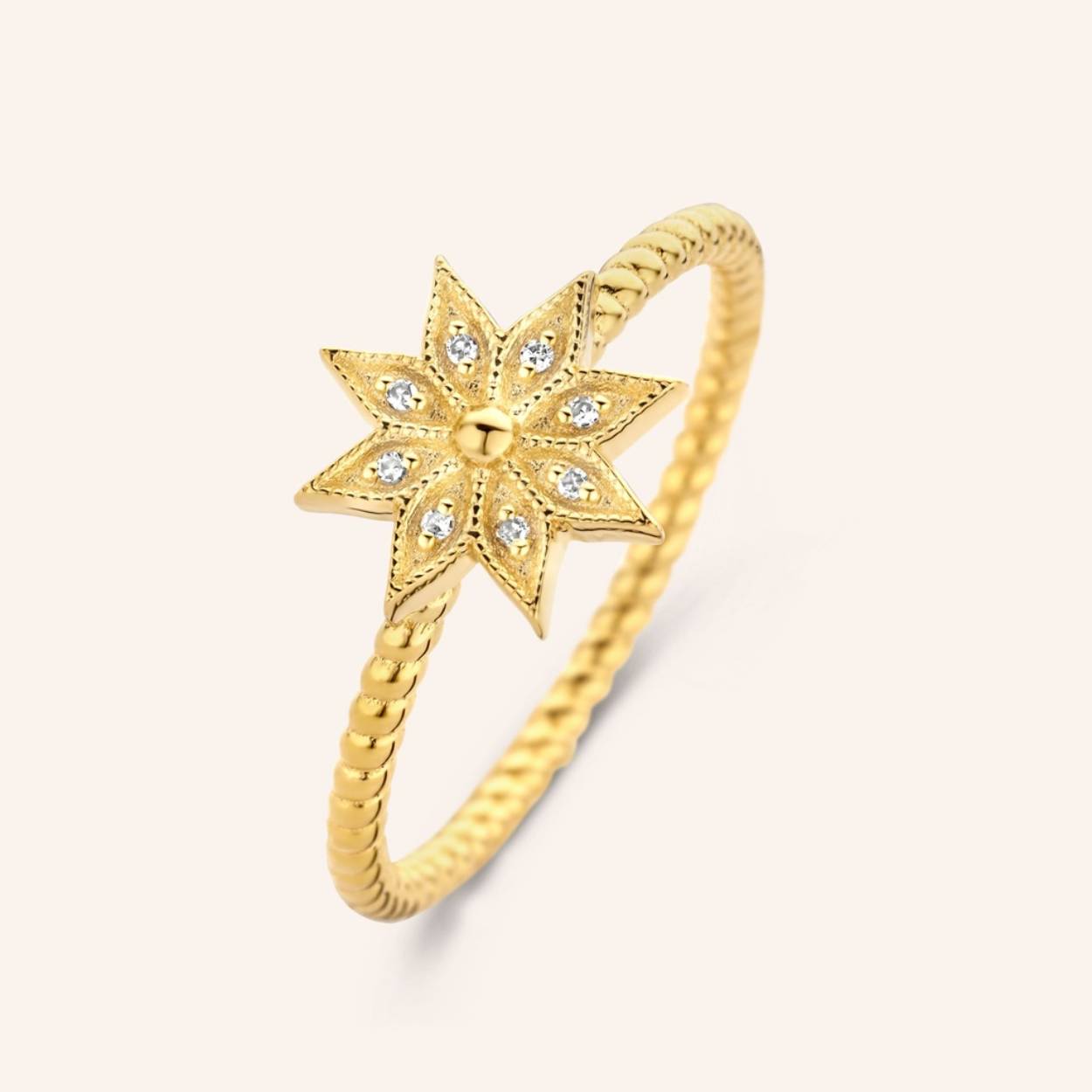 A luminous 8x diamond snow flower on a twisted shank, will have you snowing and blowing up bushels of fun, now the dressing up has begun.




Ref: M2307 | Ring | 925 Sterling Silver | 10.00 x 1.40 mm | White Diamond: 8pc
