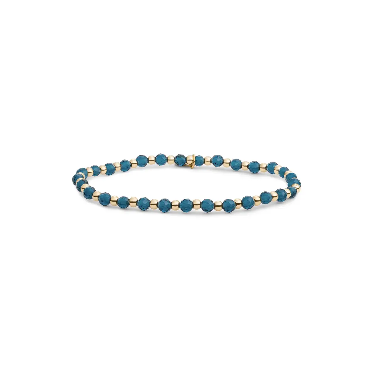 Sparkling Jewels Armband Ocean Topaz Quartz Interstellar Gold 3mm SBG-GEM67-3MM-MIX
