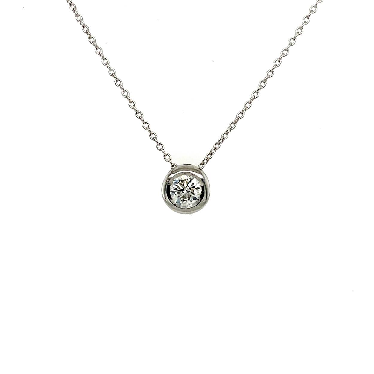 Solitairhanger wg briljant 0.25ct