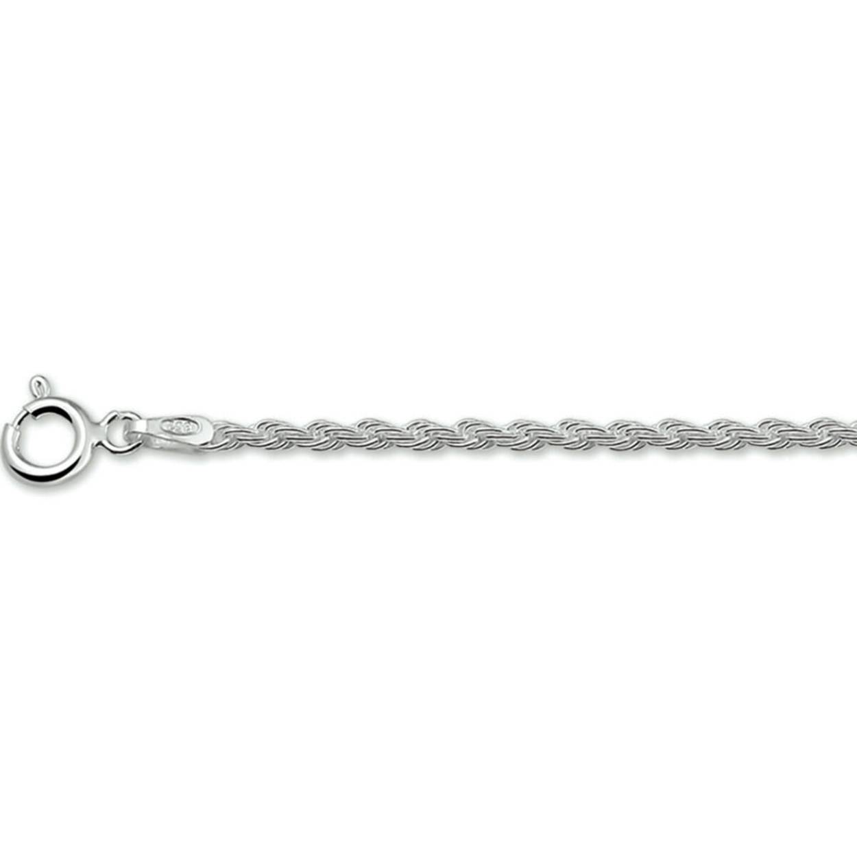 Zilv. koord armband