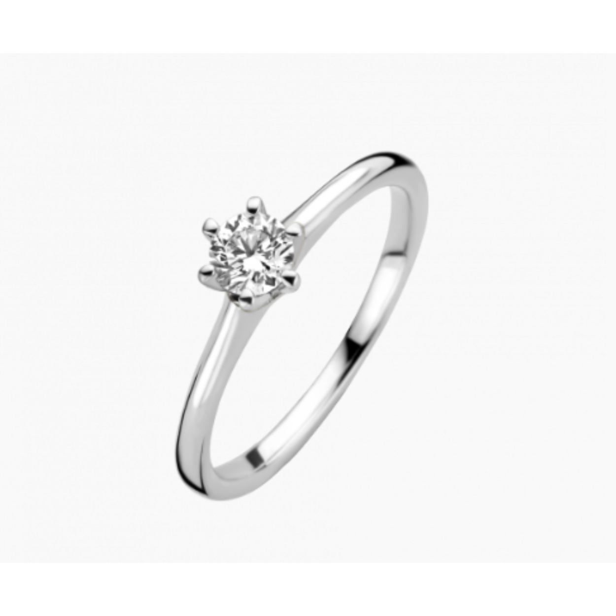 Briljant ring man made briljant goud Reale 0.20ct H/Si MM