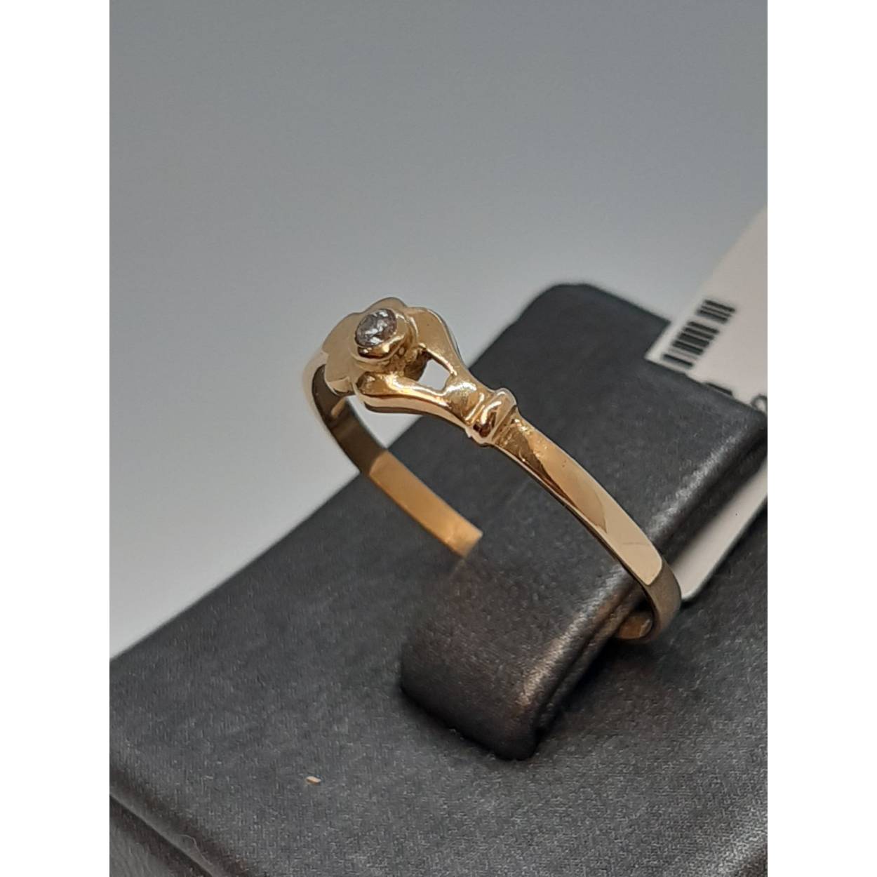 gouden ring 18 met sten 
