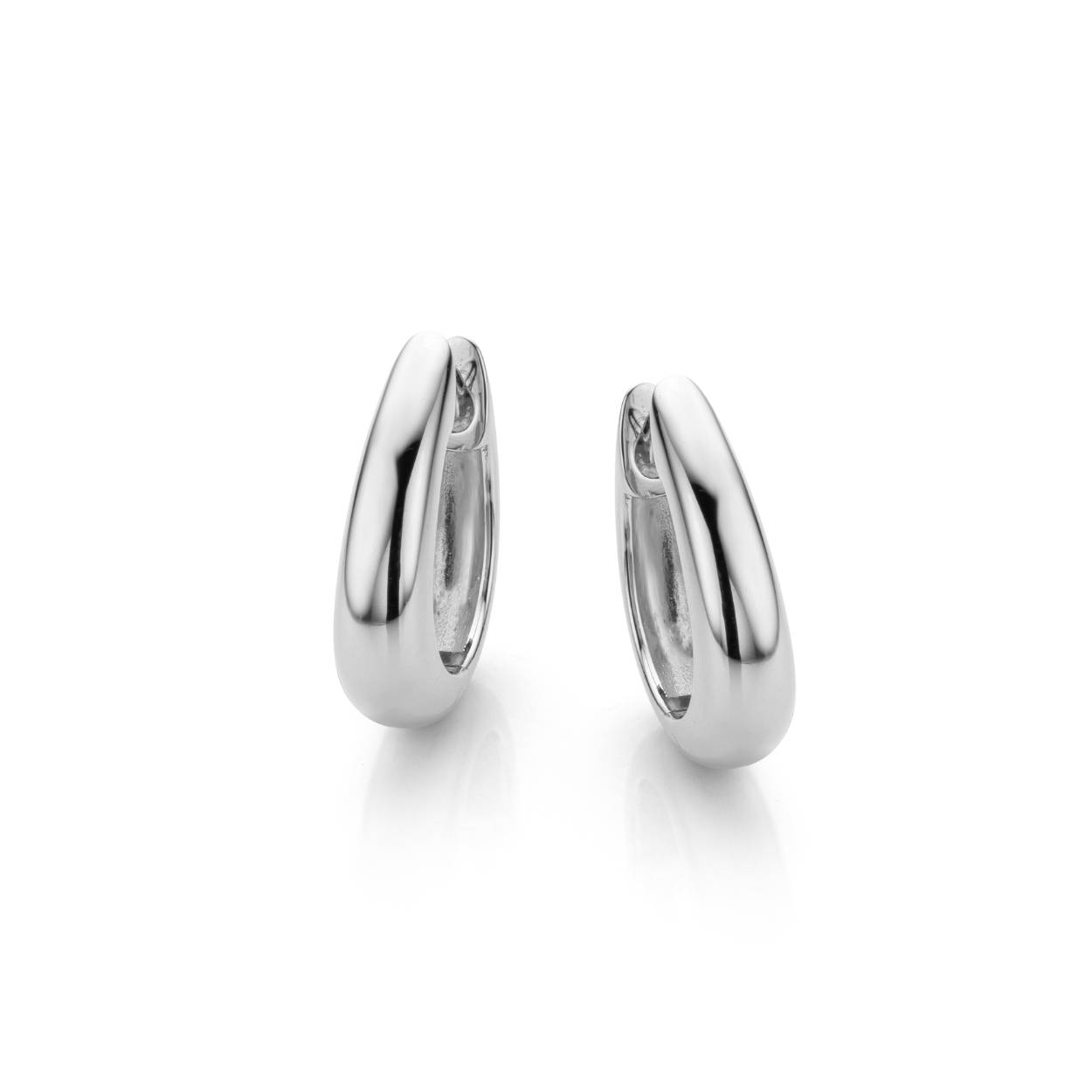 Zilver Klapoorringen Ovaa