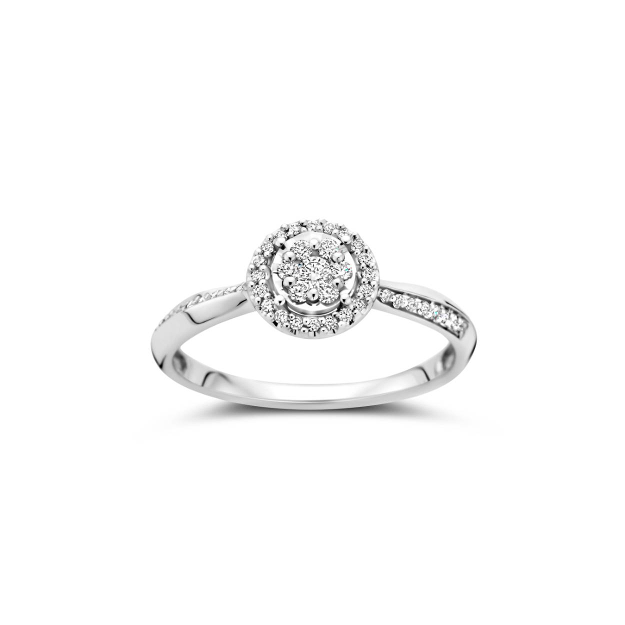 Ring wit goud 18kt met diamanten