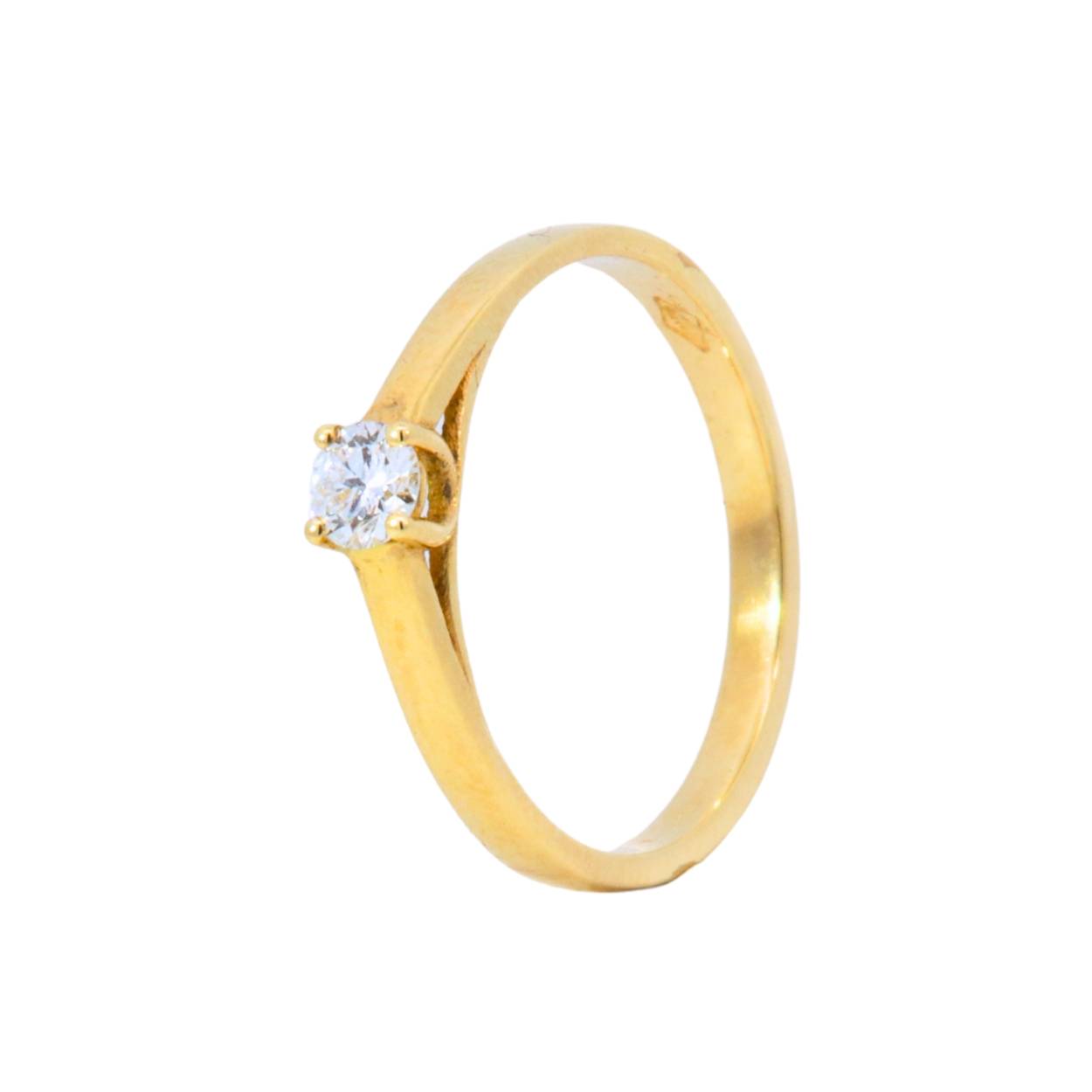Ring 18kt 2.5gr 0.20ct Si G/H