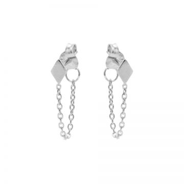 Chain Diamond Silver EARSTUDS
(15)