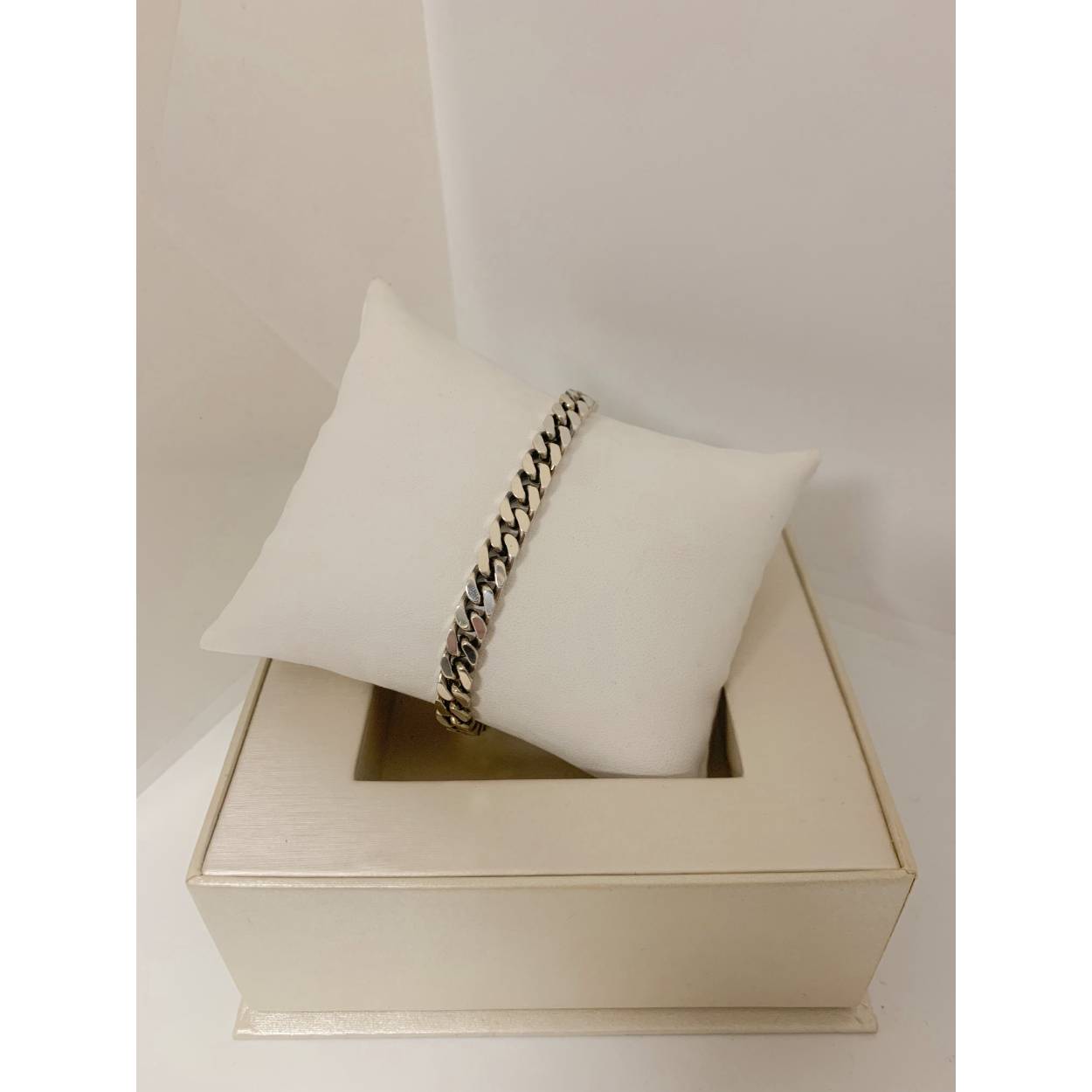 VINTAGE zilveren armband - gourmet schakel