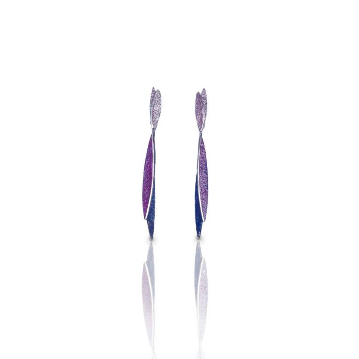 lara lila earring 2 pieces lila
