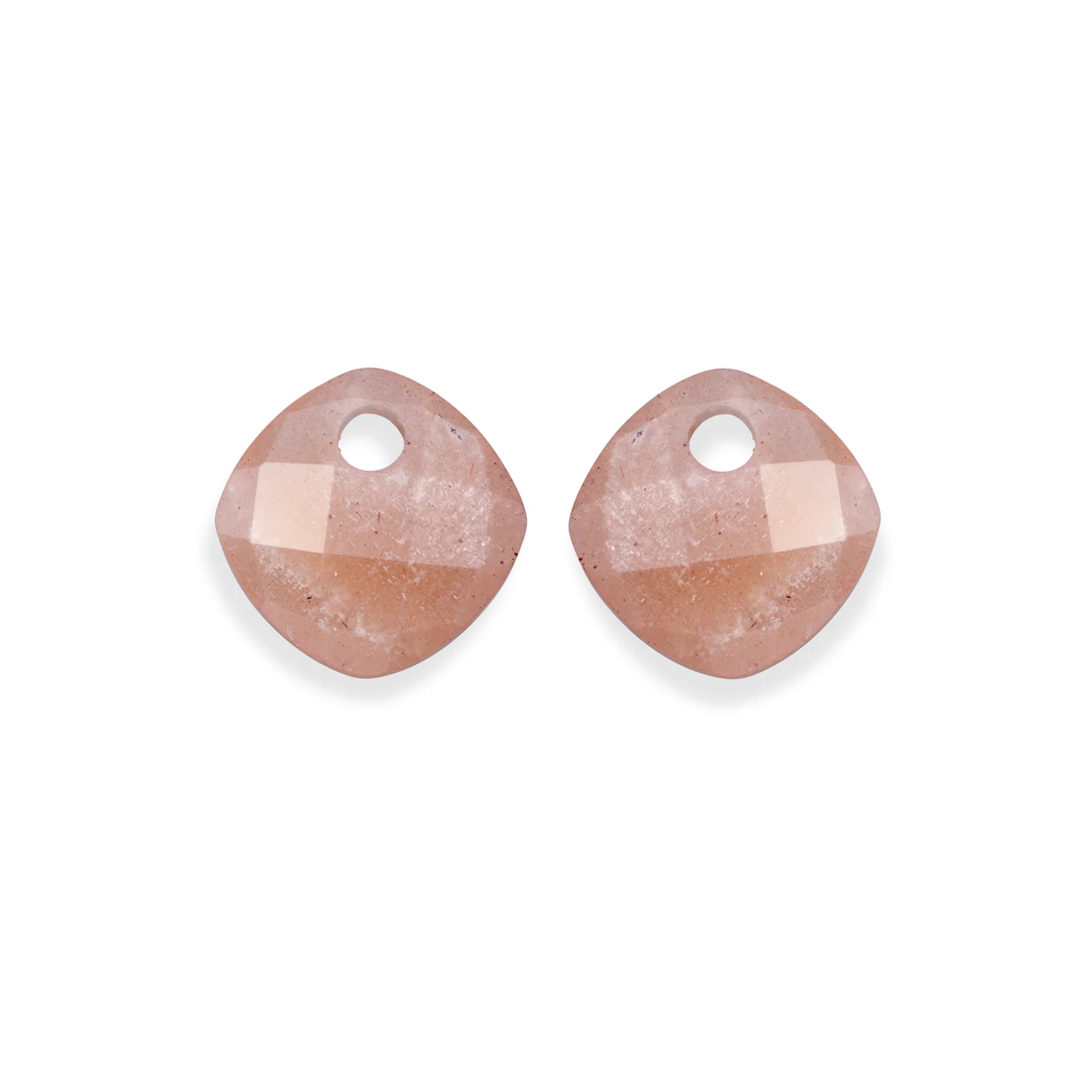 Sparkling Jewels Earstones Cushion Cut Sunstone