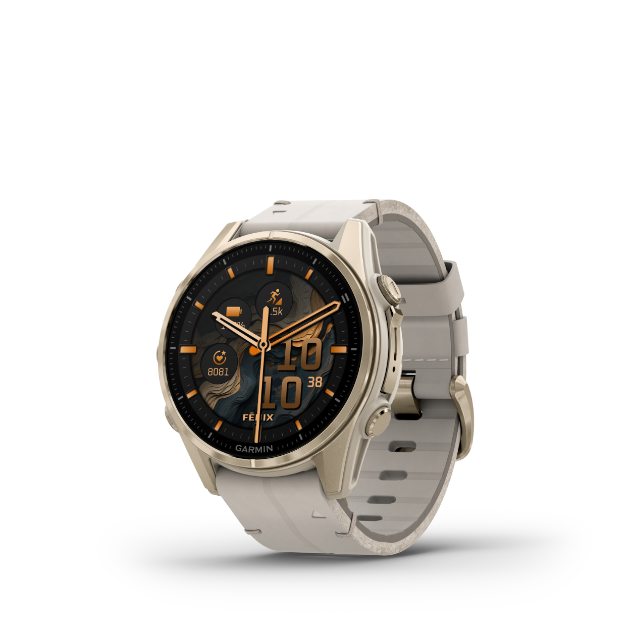 Deze Garmin Smartwatch behoort tot de Fenix 8 collectie.
Referentienummer: 010-02903-40

De smartwatches van Garmin kennen ontelbaar veel functies. Nieuwe functies op de Garmin Fenix 8 zijn onder andere een ingebouwde microfoon en luidspreker, rondritroutes, duikfuncties, Garmin share en een AMOLED beeldscherm. 

Dit Garmin Fenix 8 horloge is nog verder ontwikkeld dan zijn voorganger, de Fenix 7 serie. Het is Garmin gelukt om het horloge nóg verder te ontwikkelen op het gebied van functionaliteiten en design. Door zijn robuuste design met een titanium kast en saffierglas is het horloge niet alleen geschikt voor elke omstandigheid, maar ook als stijlvol horloge!

De Garmin Fenix 8 is voorzien van de vernieuwde 5e generatie hartslagmeting voor aanzienlijk betere metingen, zelfs onder water. Ook is de levensduur van de batterij is verbeterd tot wel  dagen batterijduur.

