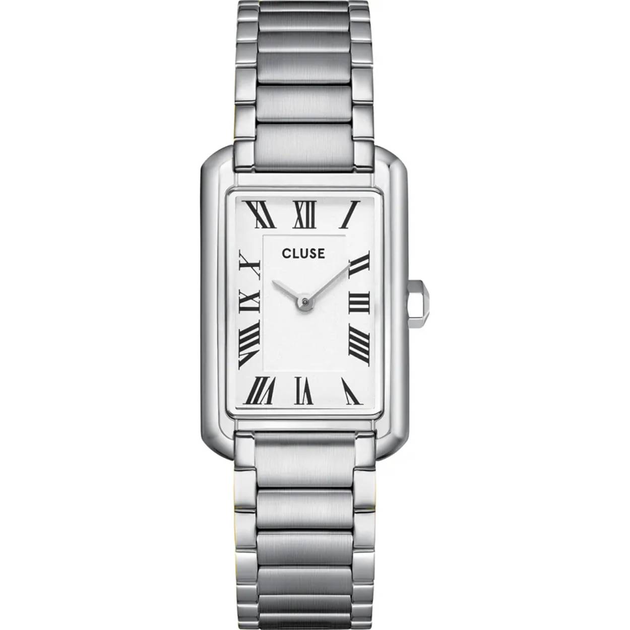 CLUSE  Belisenna Watch Steel, White, Silver Colour.
Dit Cluse horloge heeft een kast gemaakt van Roestvrijstaal met een diameter van 23 mm en is voorzien van een metalen band. In de kast bevindt zich een Seiko Instruments Inc. kwaliteitsuurwerk en is afgewerkt met Mineraalglas.

Het horloge is 5ATM. Dit betekent dat het horloge geschikt is om mee te douchen. Verder wordt het horloge geleverd met 2 jaar garantie.