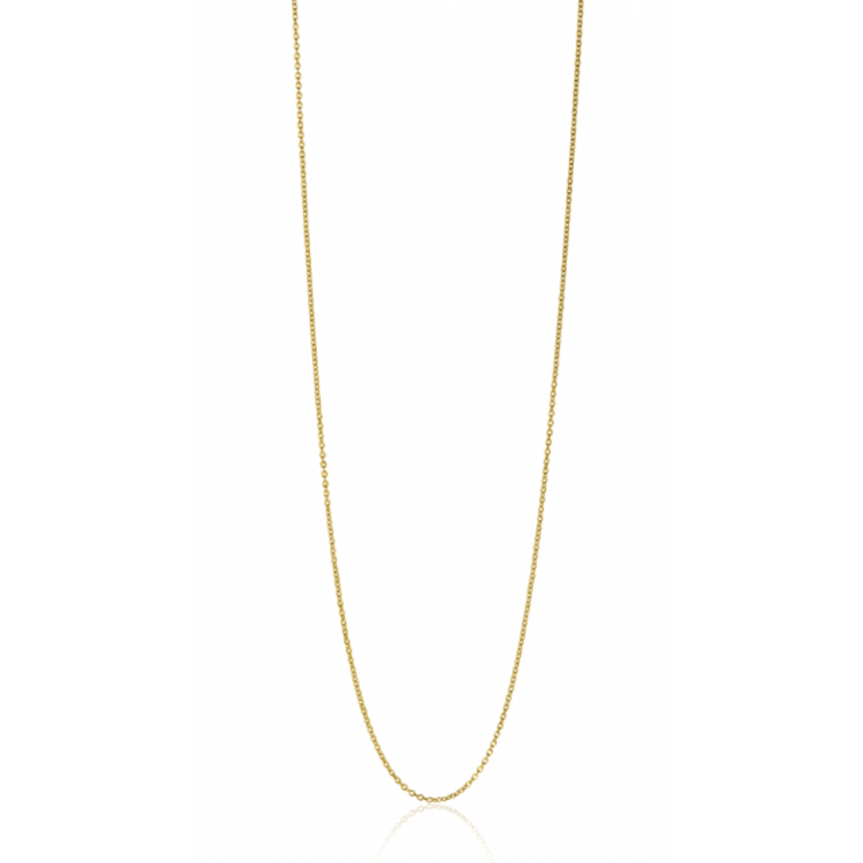 Gouden collier anker 42 cm 0,7mm breed