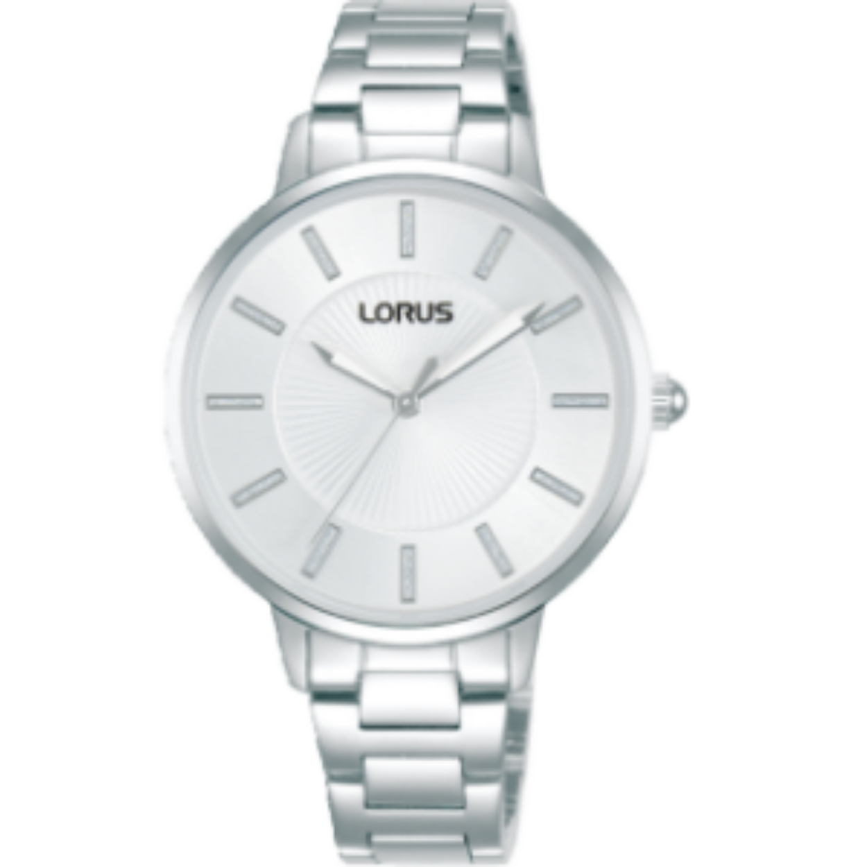 Dit is een dameshorloge van het merk Lorus. Het is een analoog horloge gemaakt van staal. De diameter van de kast is 34 mm.