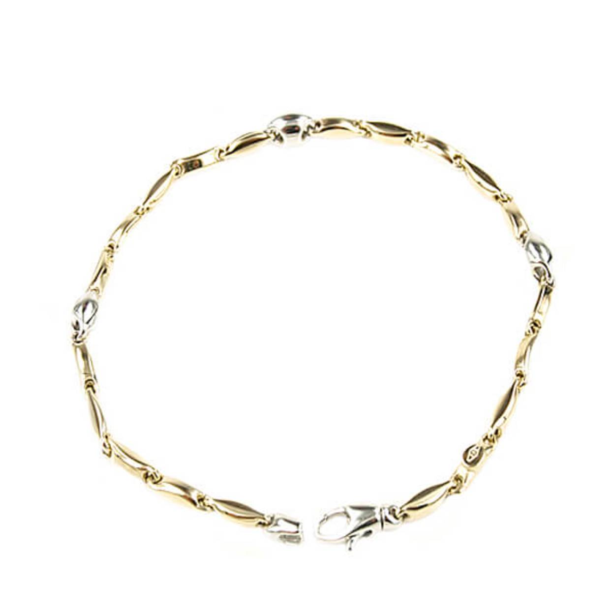 Prachtige gouden Monzario Armband in Geel / witgoud 
