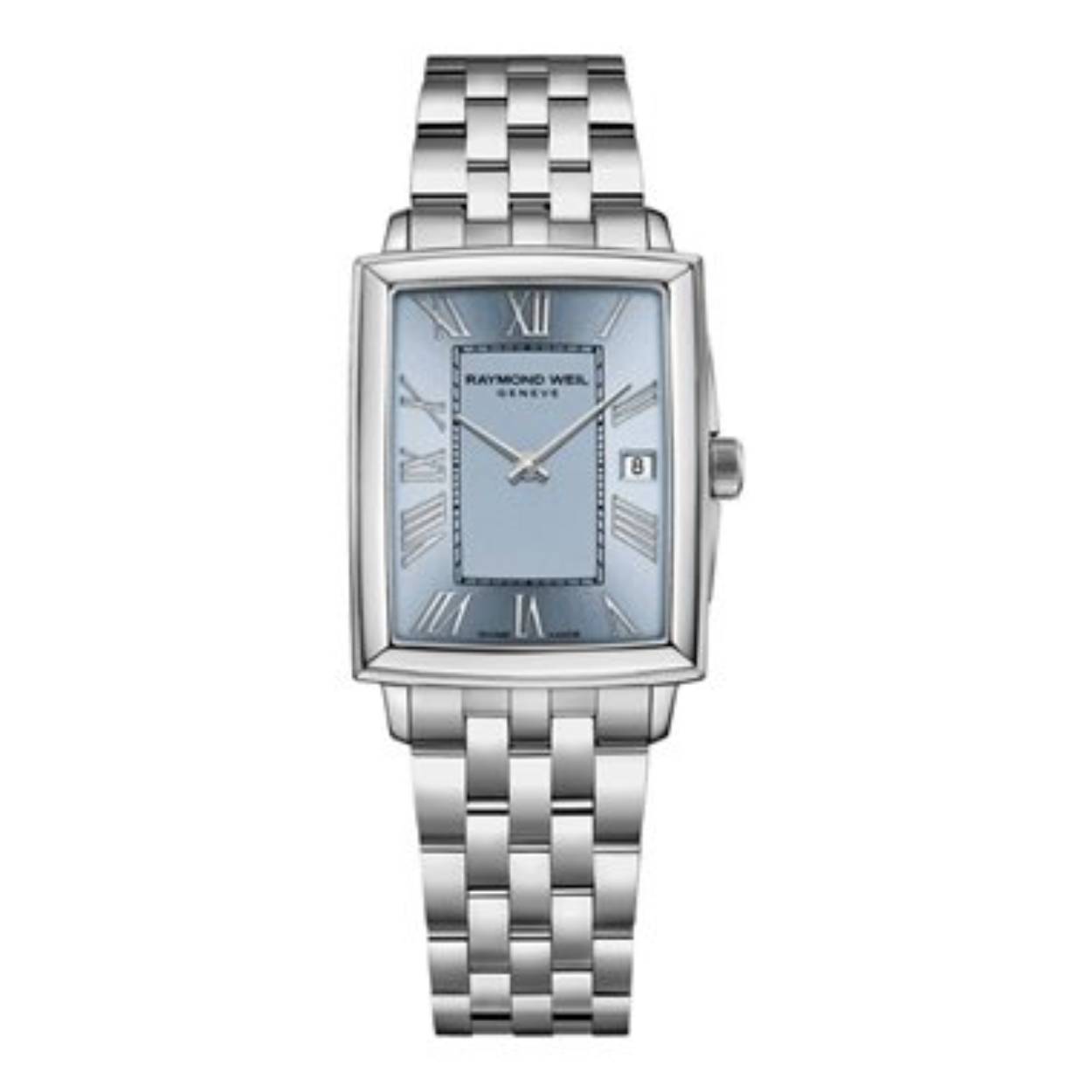 Dit is een horloge van het merk Raymond Weil. Dit horloge komt uit de serie Toccata.

De specificaties van dit horloge zijn: 
Kast:
Kastmateriaal: Edelstaal
Kastvorm: Rechthoek
Kastmaat: 34 mm
Wijzerplaatkleur: blauw

Band: 
Bandmateriaal: Roestvrij staal

Overige specificaties:
Waterdichtheid: 5 ATM / 50 Meters / 165 Feet
Glassoort: Saffier kristal
