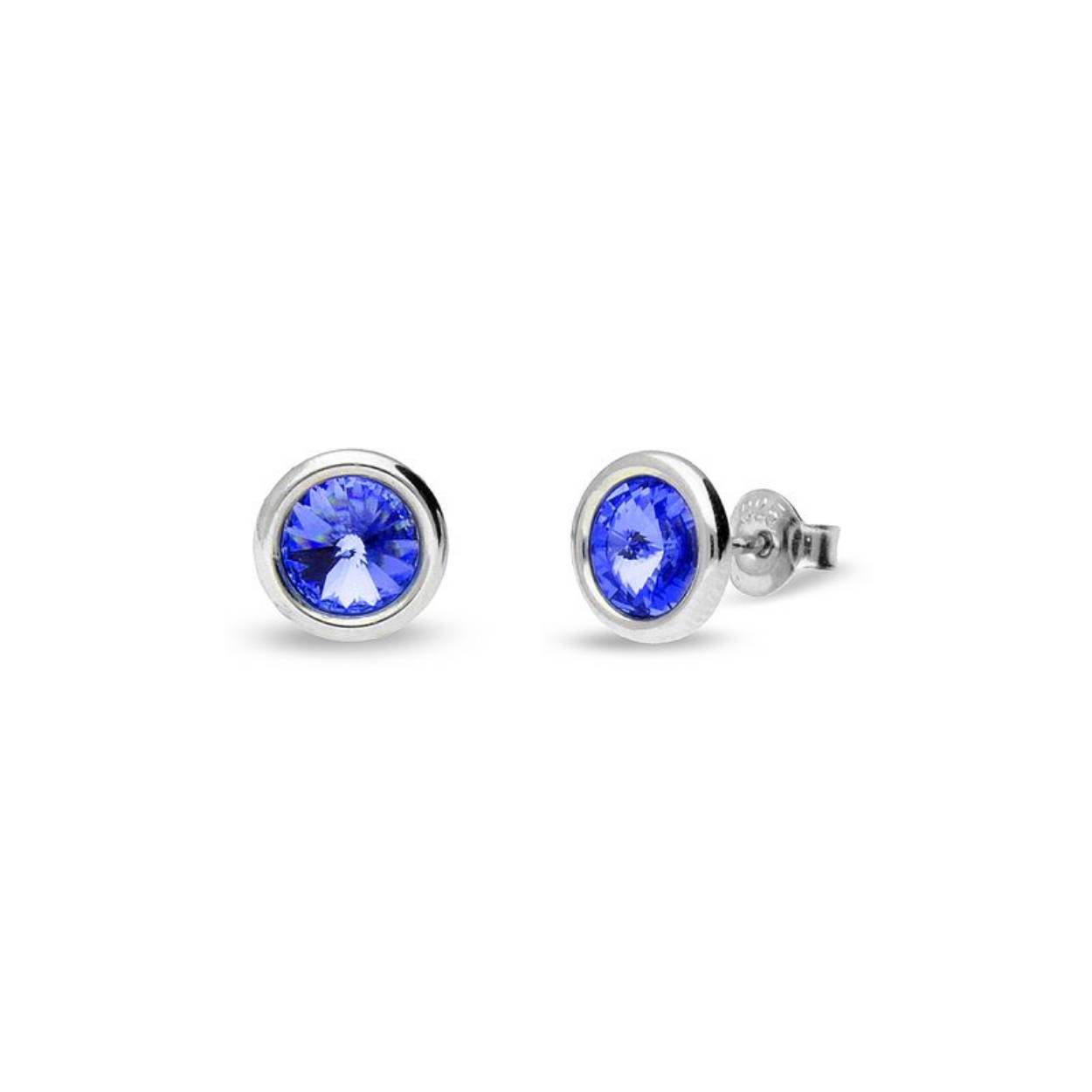 Spark Birthday Stone Tiny Bonbon Studs Sapphire Sep