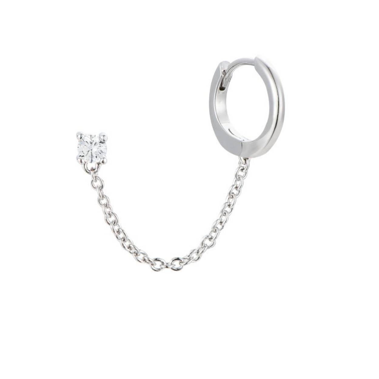MY iMenso ODM "Perno Creolo" single earring (925/rhod-plated)