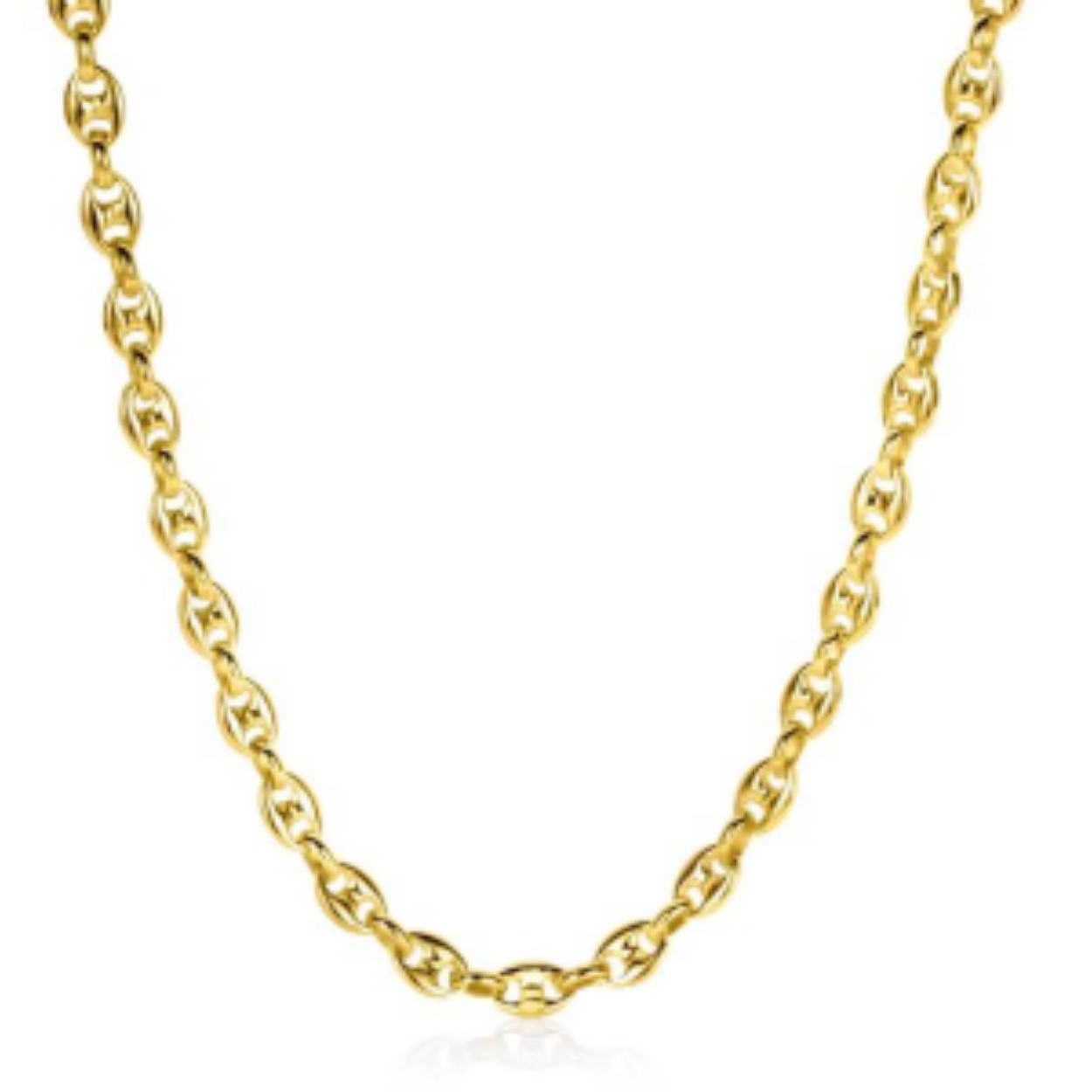 collier verguld met recht plaatje