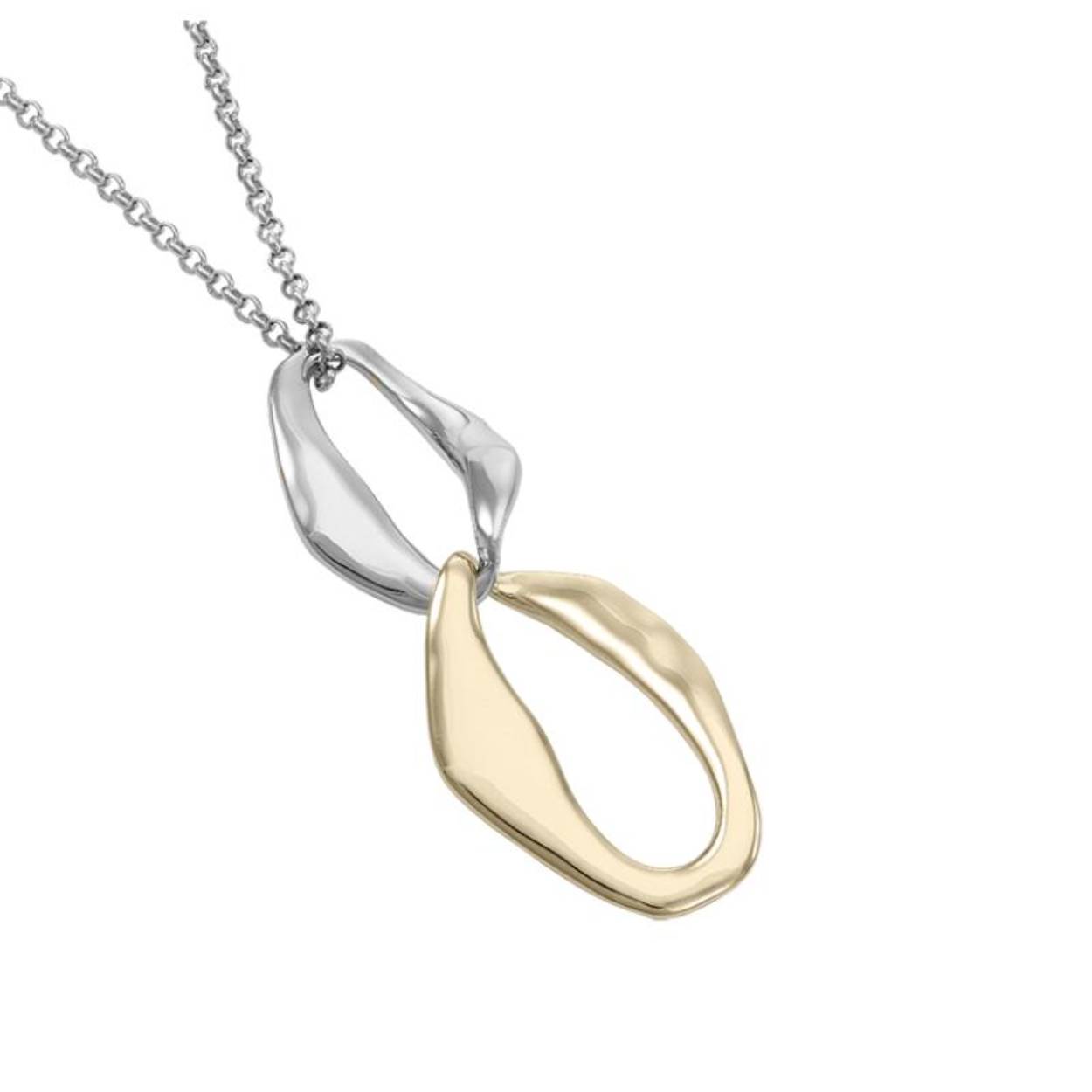 Jorge Revilla luxe hanger zilver met 18 krt. verguld CG120-9182/O pend together